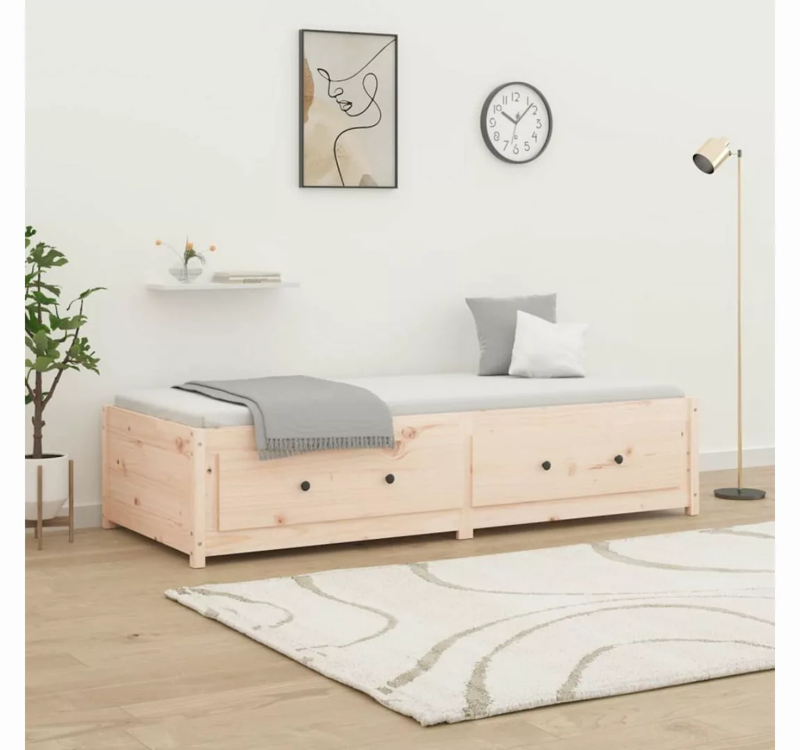 vidaXL Gästebett Gästebett Tagesbett 75x190 cm 2FT6 Small Single Massivholz günstig online kaufen