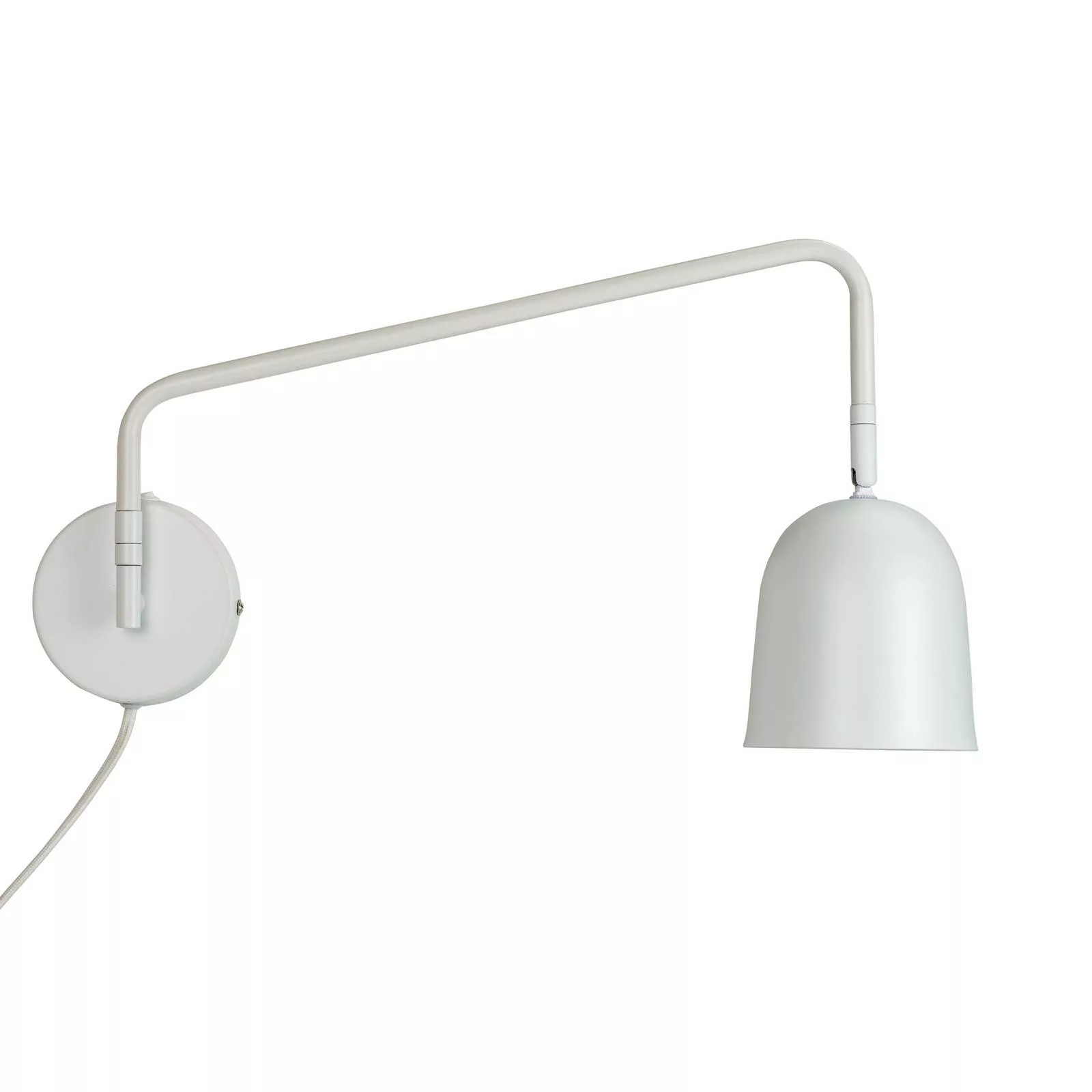 Dyberg Larsen Wandlampe Manchester, weiß, Ausladung 45 cm günstig online kaufen