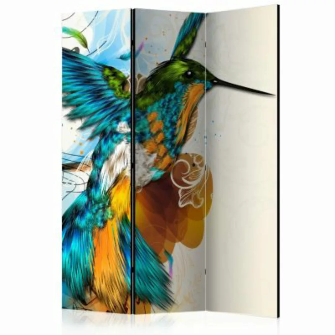 artgeist Paravent Bird's Music [Room Dividers] mehrfarbig Gr. 135 x 172 günstig online kaufen