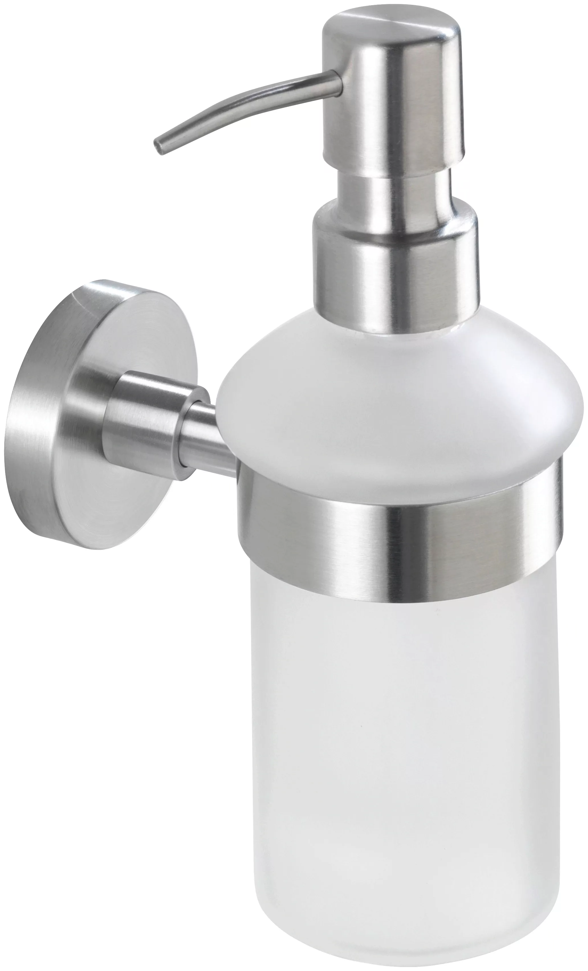 Wenko Seifenspender Bosio Silber Matt ca. 200 ml 18 cm x 7 cm x 11 cm günstig online kaufen
