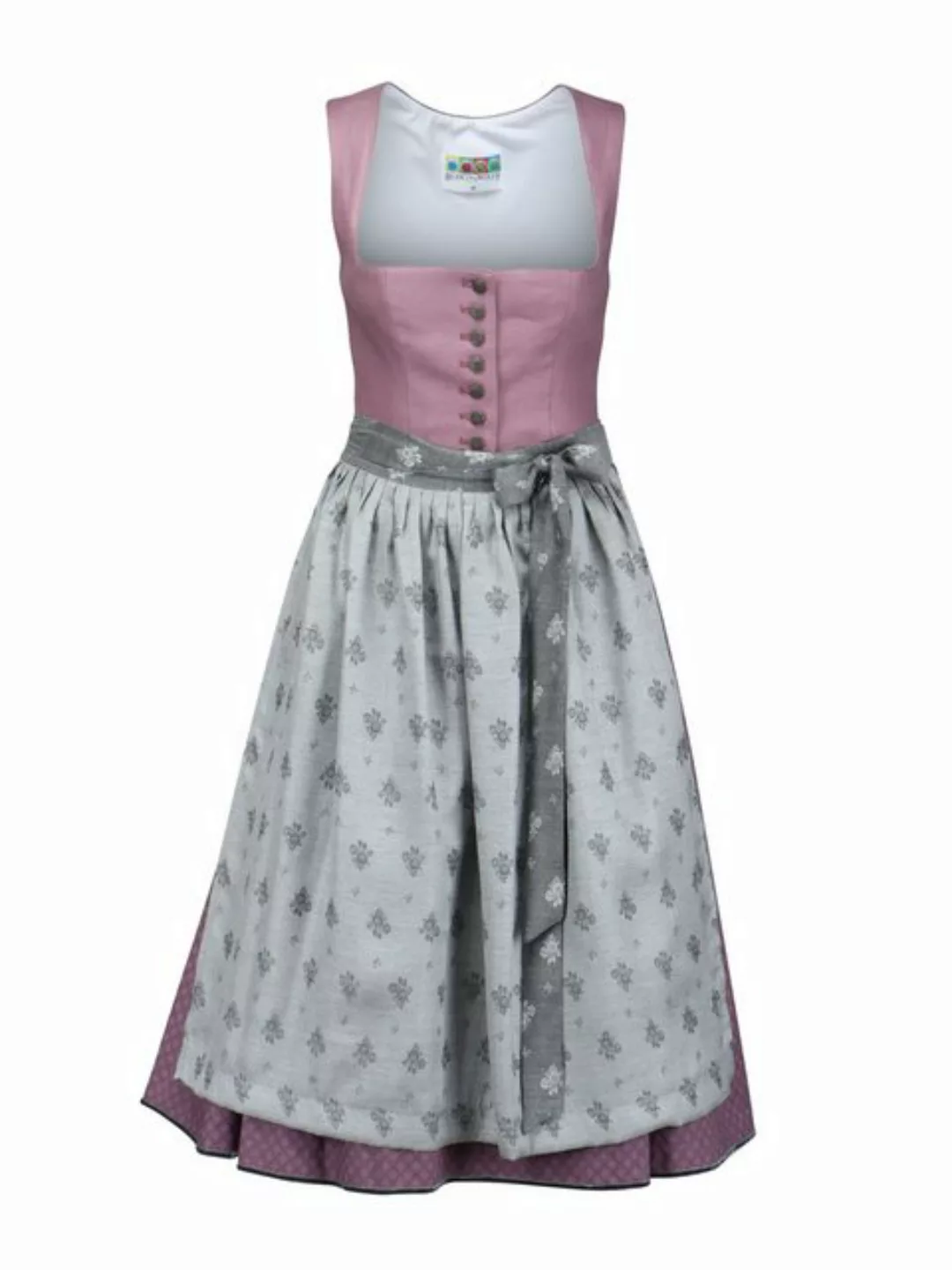 Berwin Dirndl Dirndl mit Leinenoberteil und Jacquardschürze (Einzelstück) günstig online kaufen