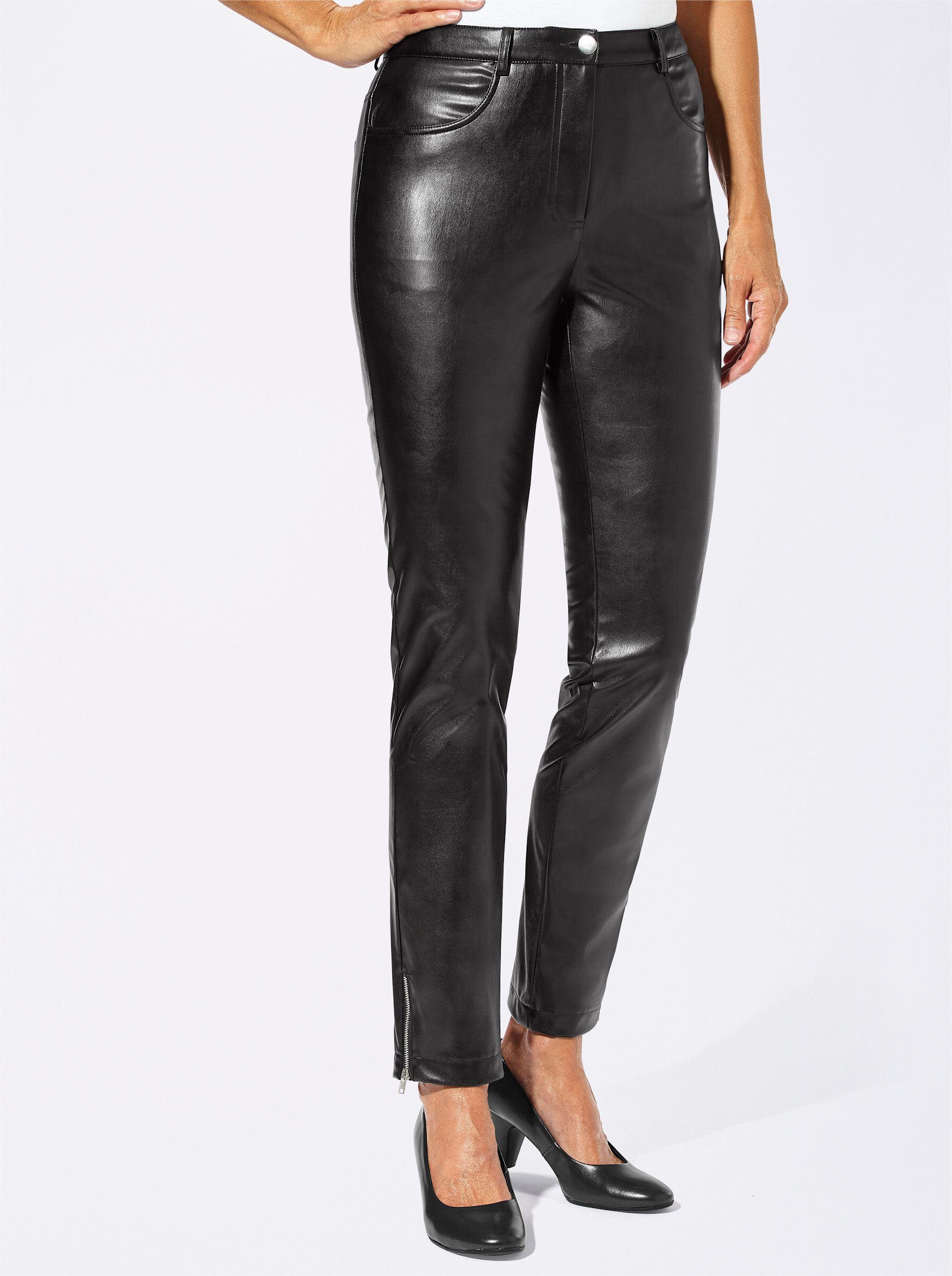 Witt Jerseyhose Lederimitathose Innenbeinlänge ca. 69 günstig online kaufen