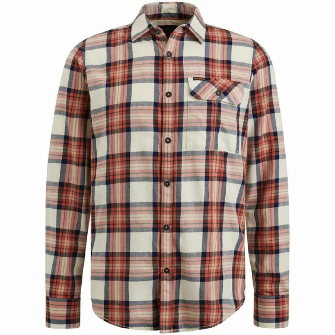 PME LEGEND T-Shirt Long Sleeve Shirt Ctn Twill Check, Etruscan red günstig online kaufen