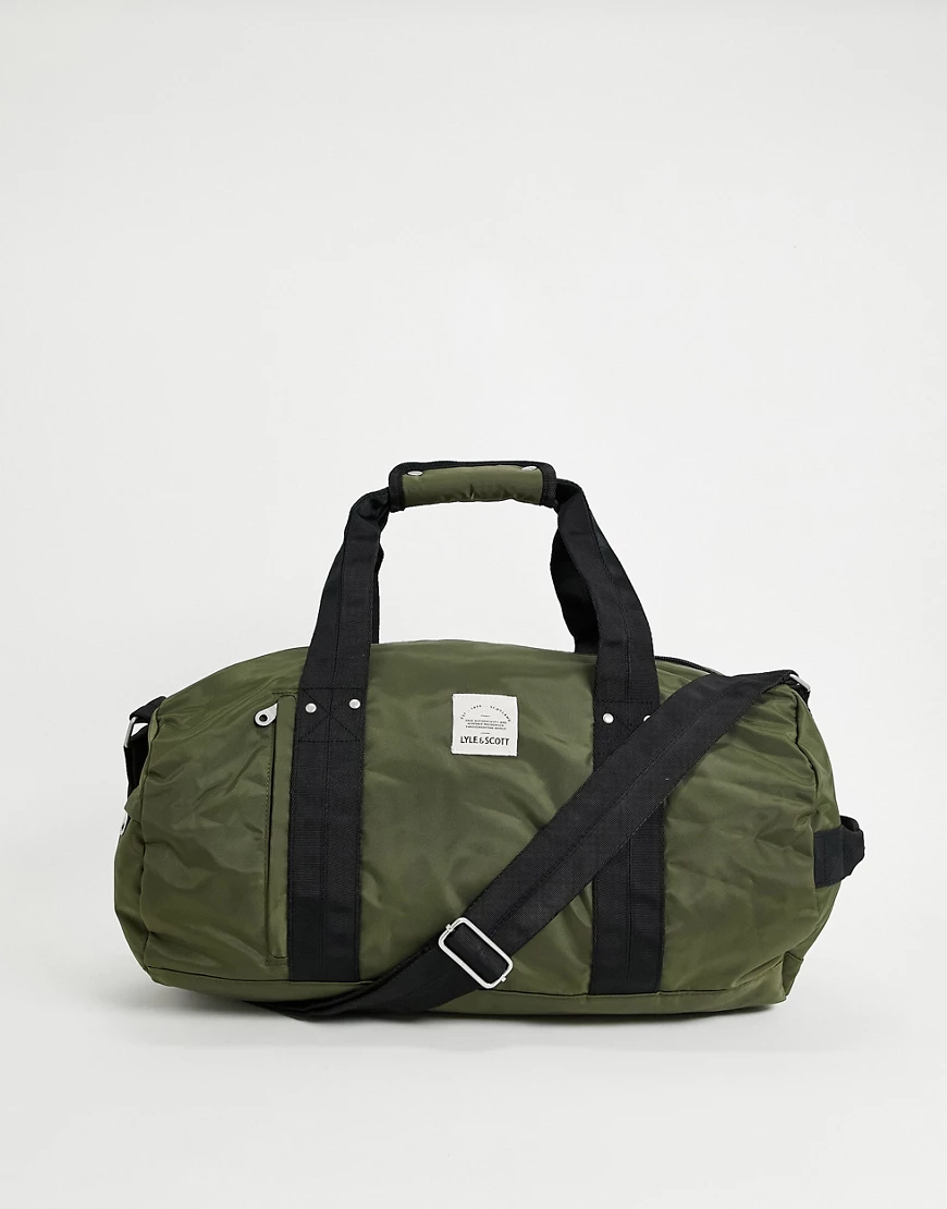 Lyle & Scott – Sporttasche aus Nylon-Grün günstig online kaufen