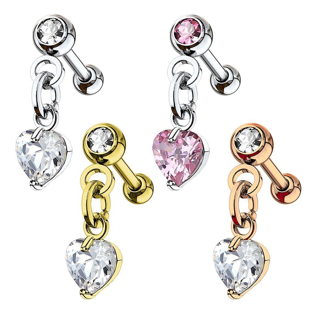 Taffstyle Piercing-Set Tragus Cartilage Piercing Kette günstig online kaufen