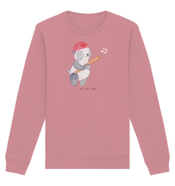 Mr. & Mrs. Panda Longpullover Größe M Panda Baseball spielen - Canyon Pink günstig online kaufen