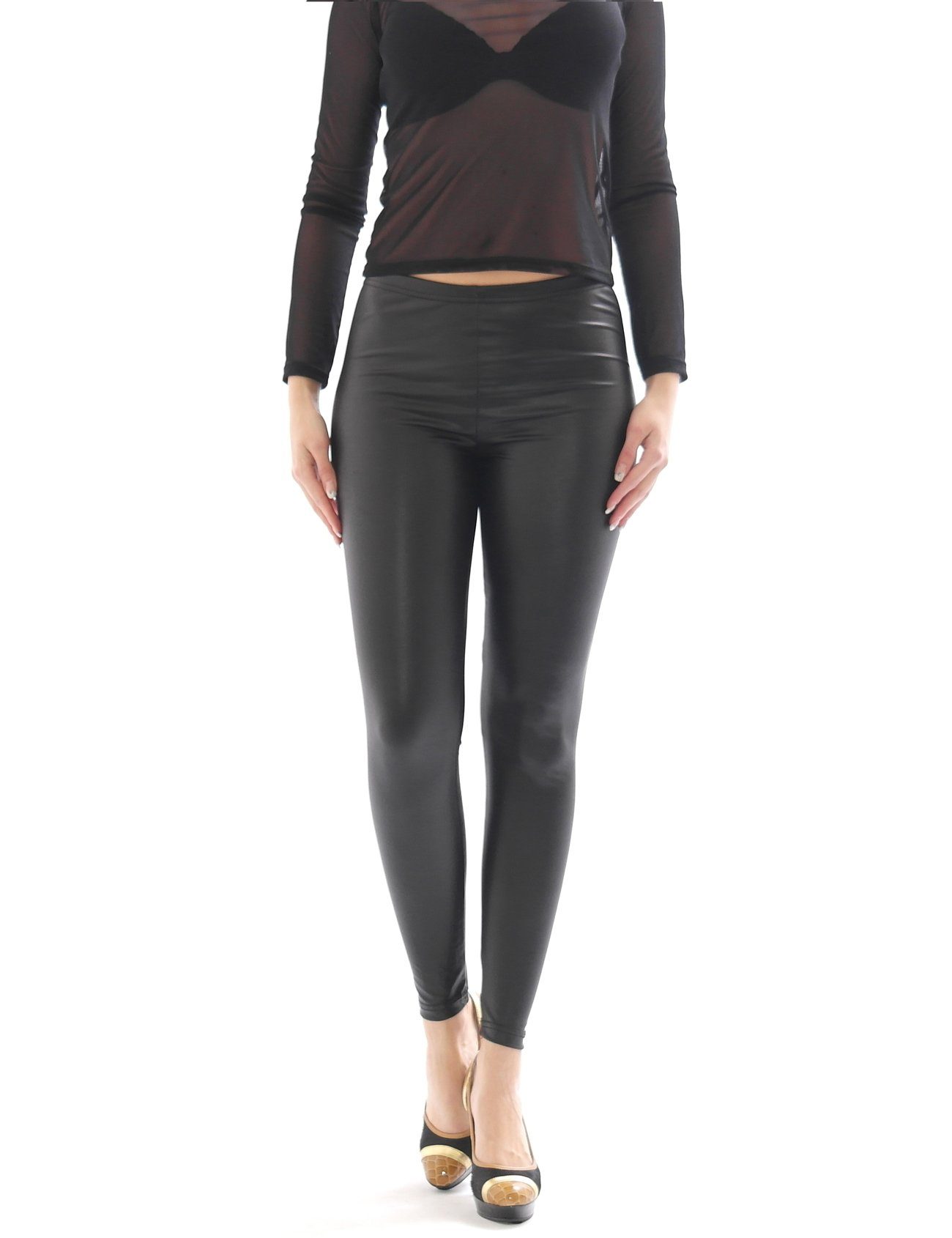 SYS Leggings Leggings lang Glanz-Matt Hüftbund günstig online kaufen