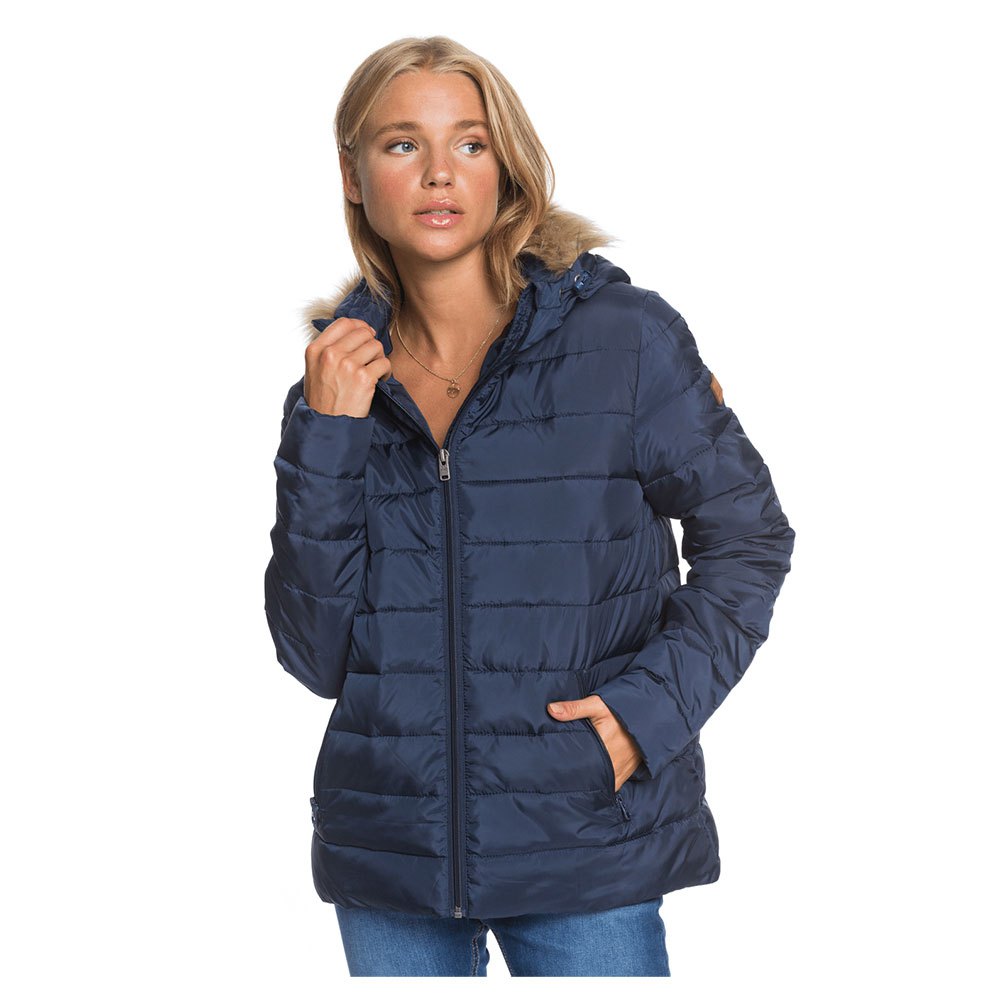 Roxy Rock Peak Fur Jacke XS Mood Indigo günstig online kaufen