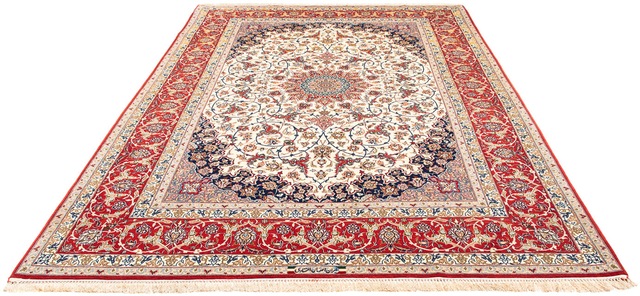 morgenland Orientteppich »Perser - Isfahan - Premium - 310 x 197 cm - rot«, günstig online kaufen