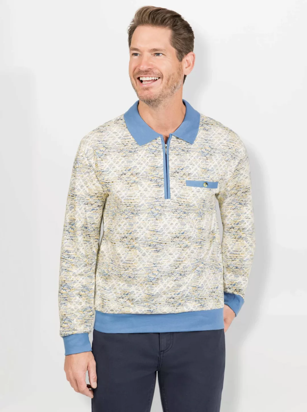 Marco Donati Poloshirt "Langarm-Poloshirt", (1 tlg.) günstig online kaufen