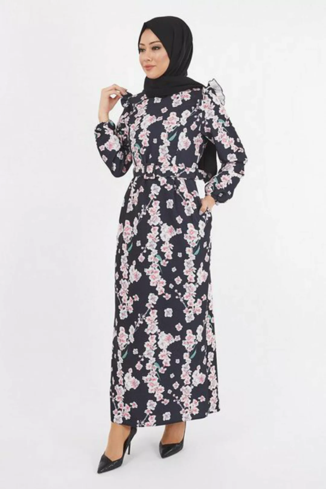 MODAMİHRAM Maxikleid Blumen Bleistiftkleid günstig online kaufen