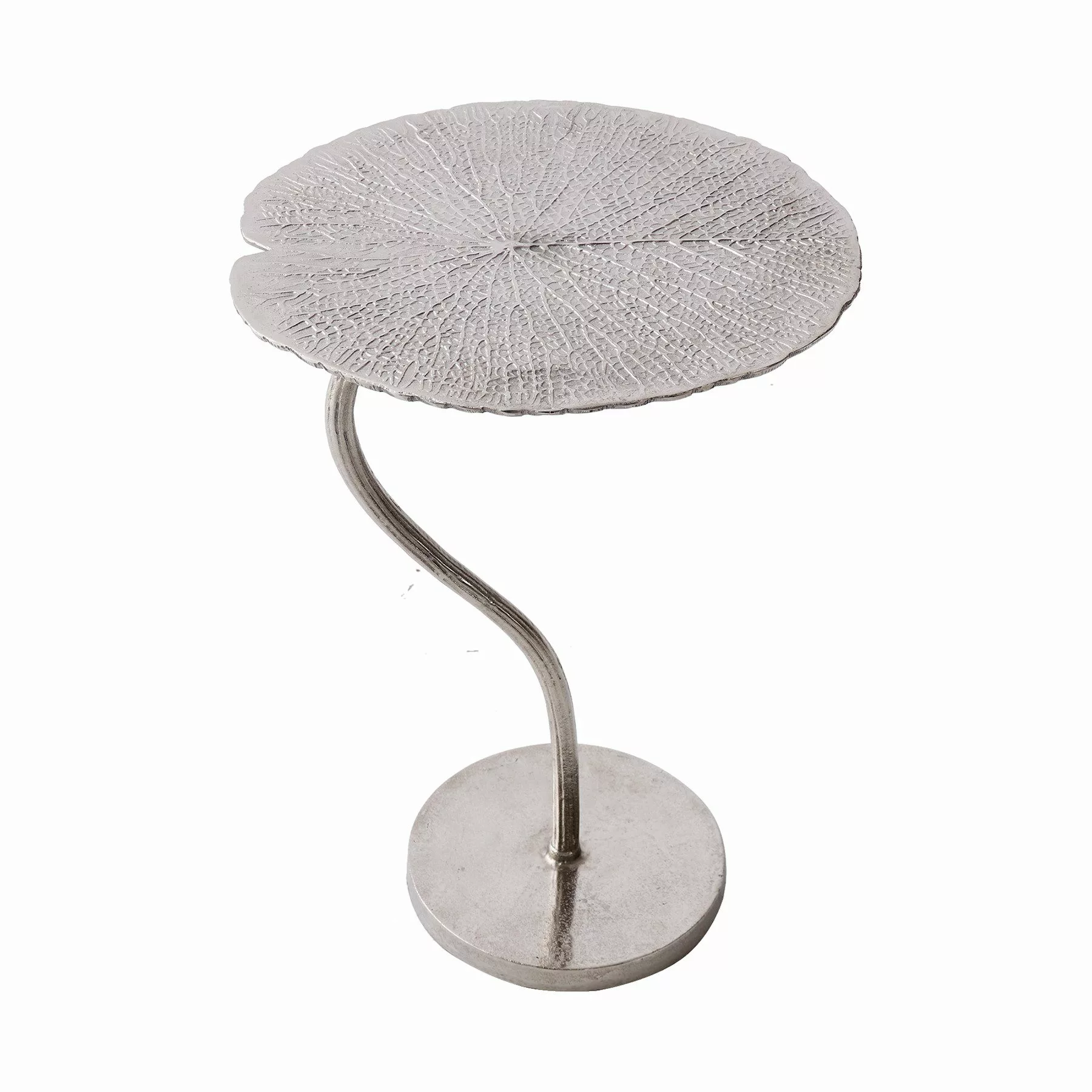riess-ambiente Beistelltisch LEAF 42cm silber, Schlafzimmer günstig online kaufen
