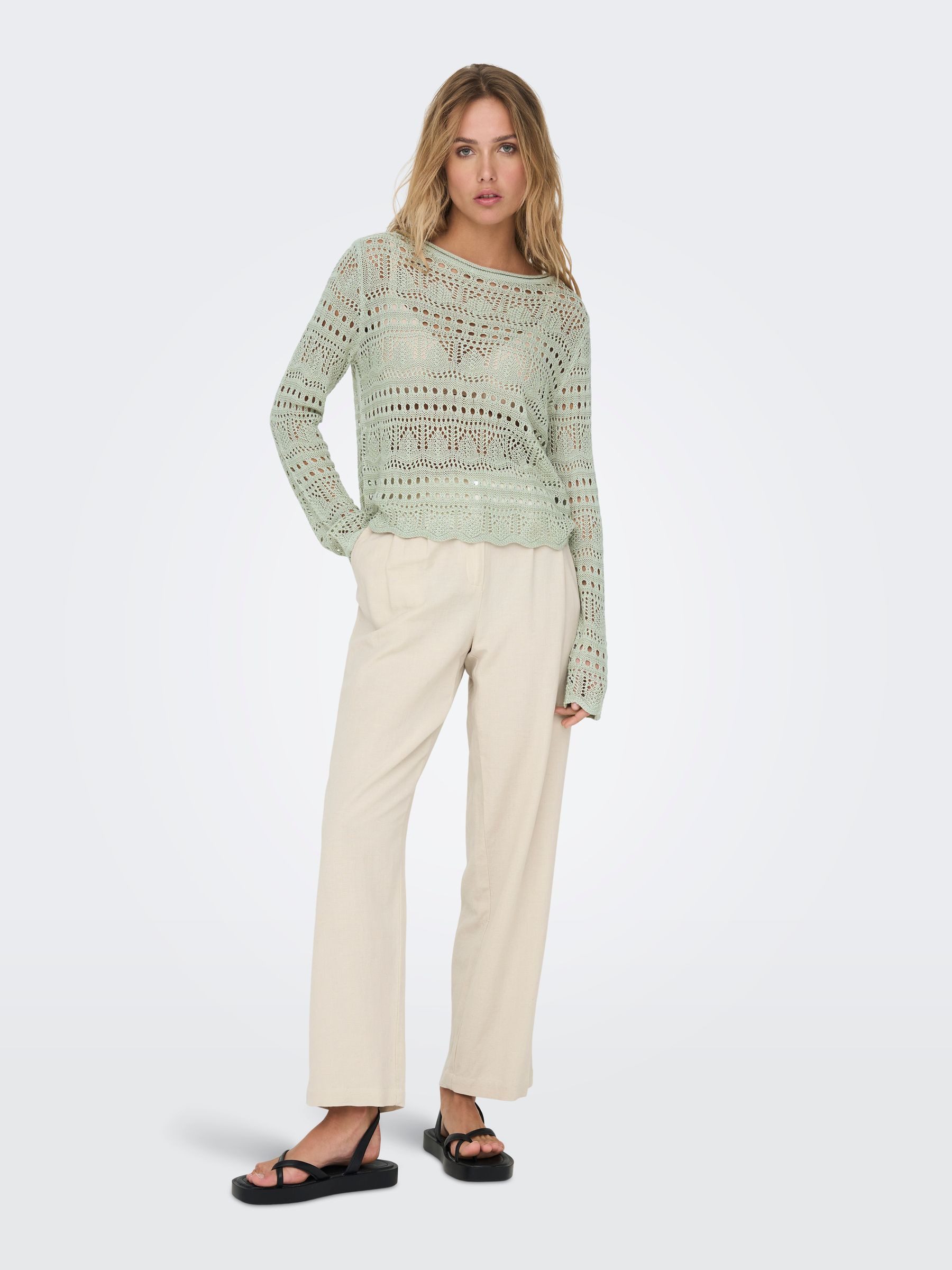 JACQUELINE de YONG Strickpullover Legerer Feinstrick günstig online kaufen