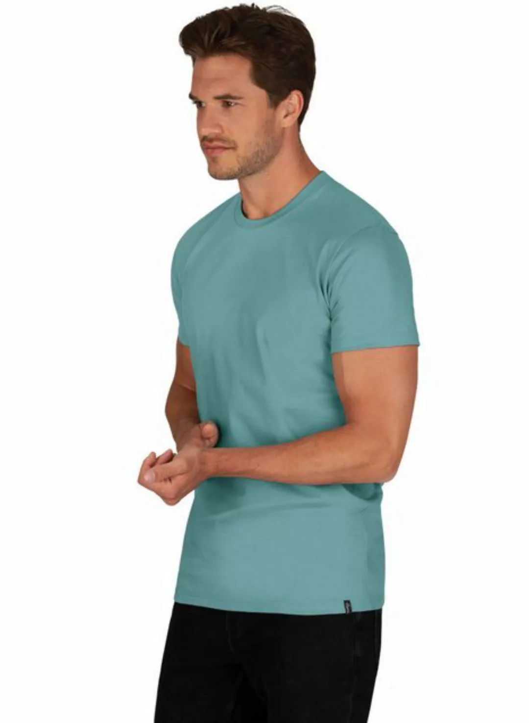 Trigema T-Shirt "TRIGEMA Slim Fit T-Shirt aus DELUXE Baumwolle" günstig online kaufen