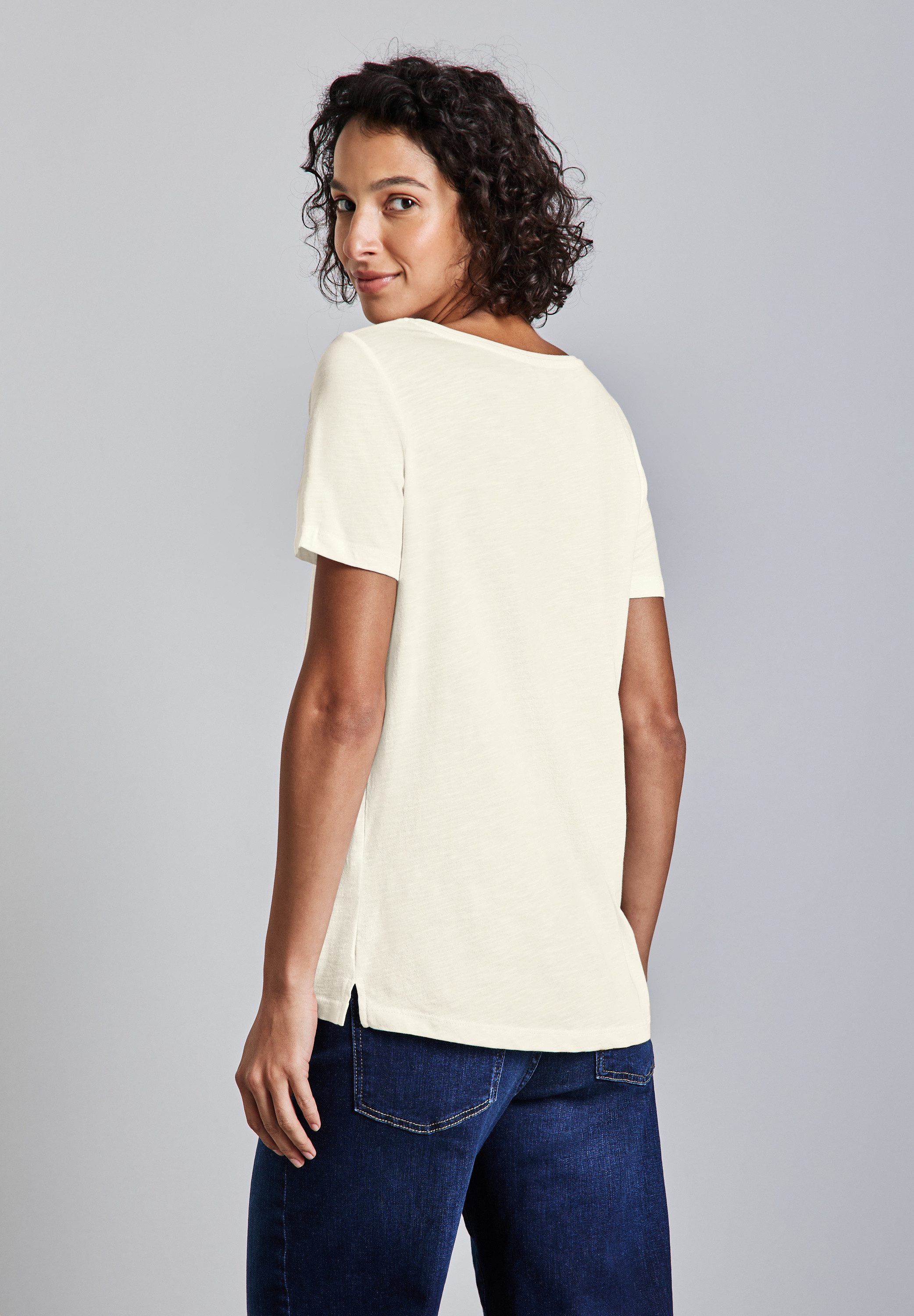 STREET ONE V-Shirt, mit V-Ausschnitt günstig online kaufen