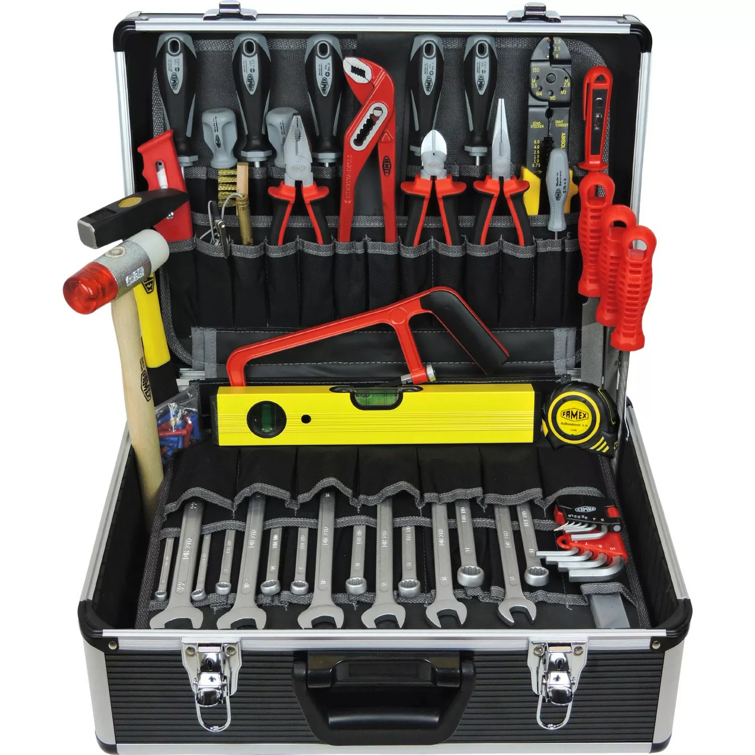 Famex Werkzeugkoffer 443-97 gefüllt mit Werkzeug günstig online kaufen