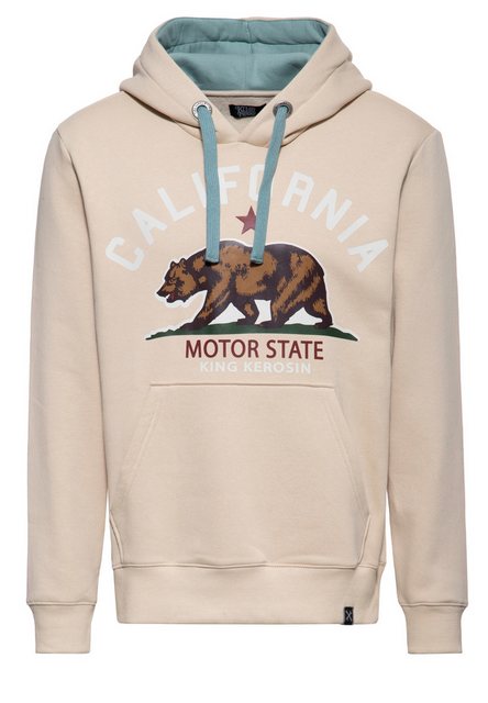 KingKerosin Kapuzenpullover California Motor State (1-tlg) mit angerauter I günstig online kaufen