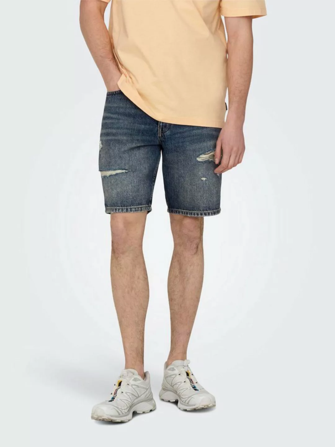 ONLY & SONS Jeansshorts Shorts Denim Midi Bermuda Mid Waist Pants 7655 in D günstig online kaufen