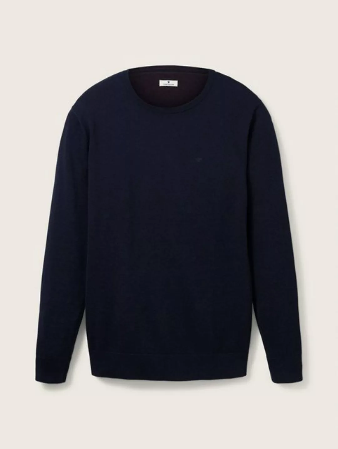 TOM TAILOR Sweatshirt Basic Crew Neck Sweater (1-tlg) günstig online kaufen