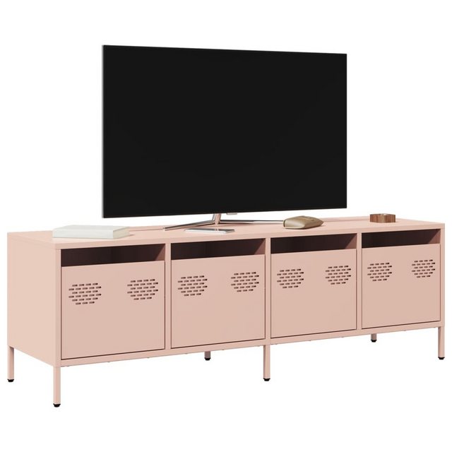 vidaXL Schrankmodule TV-Schrank Weiß 135x39x43,5 cm Kaltgewalzter Stahl günstig online kaufen