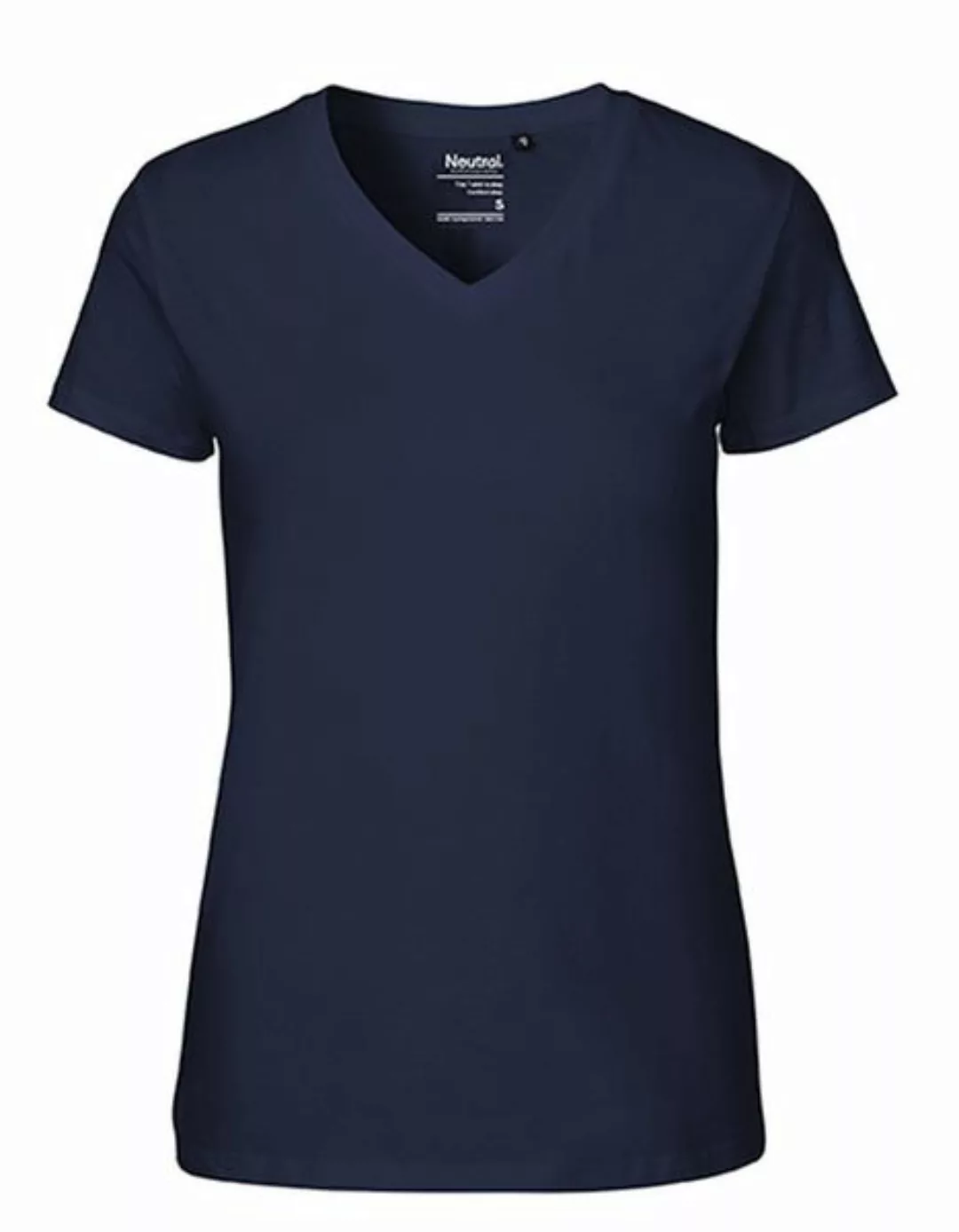 Damen T-shirt Von Neutral Bio Baumwolle V-neck günstig online kaufen