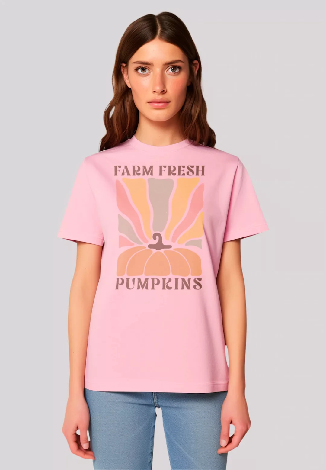 F4NT4STIC T-Shirt "Farm fresh Pumpkins Kürbis", Premium Qualität, Halloween günstig online kaufen