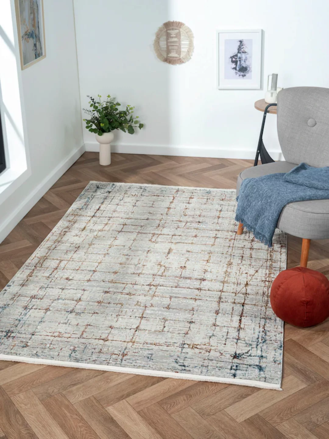 Myflair Möbel & Accessoires Teppich »Esme 3«, rechteckig, 8 mm Höhe, Kurzfl günstig online kaufen