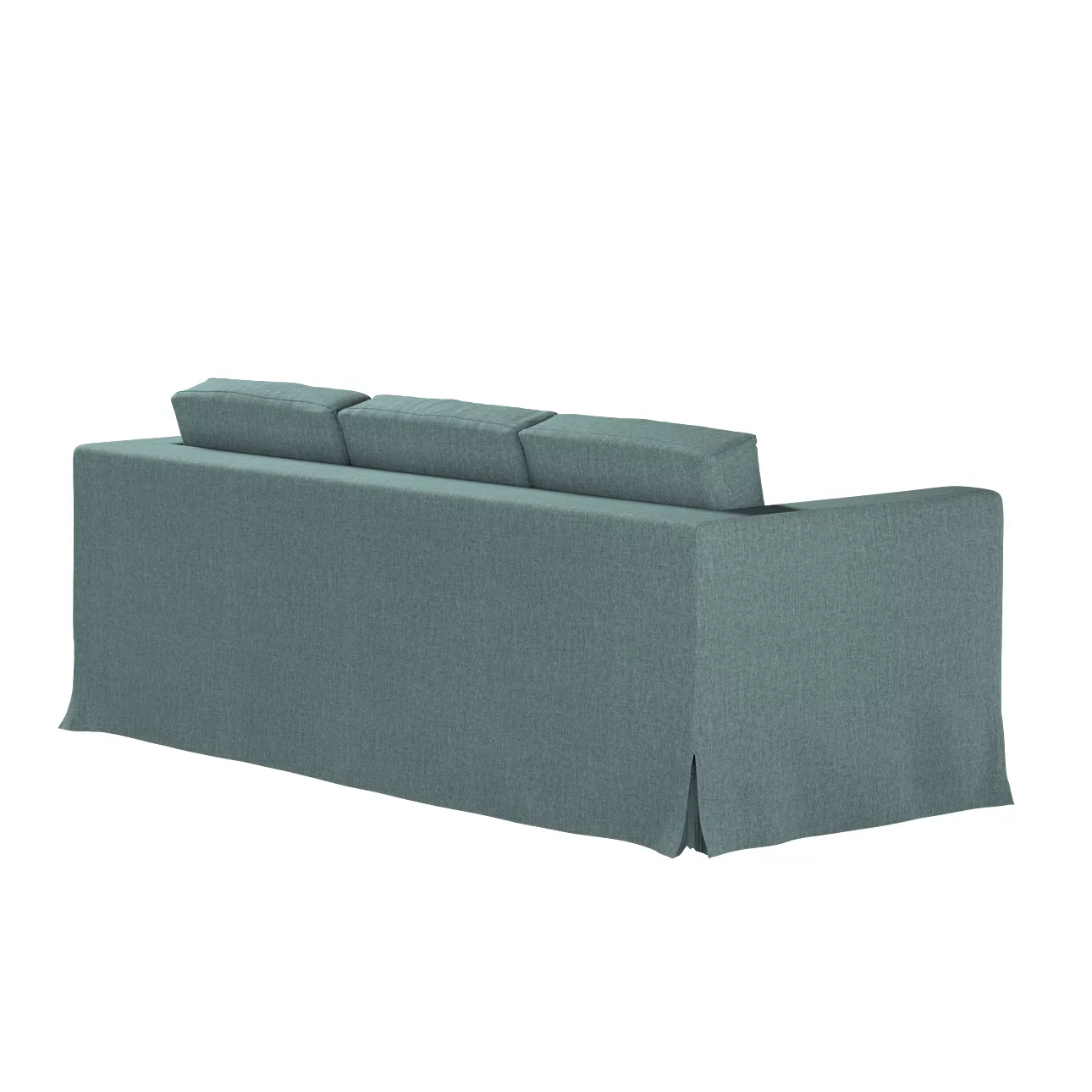 Bezug für Karlanda 3-Sitzer Sofa nicht ausklappbar, lang, grau- blau, Bezug günstig online kaufen