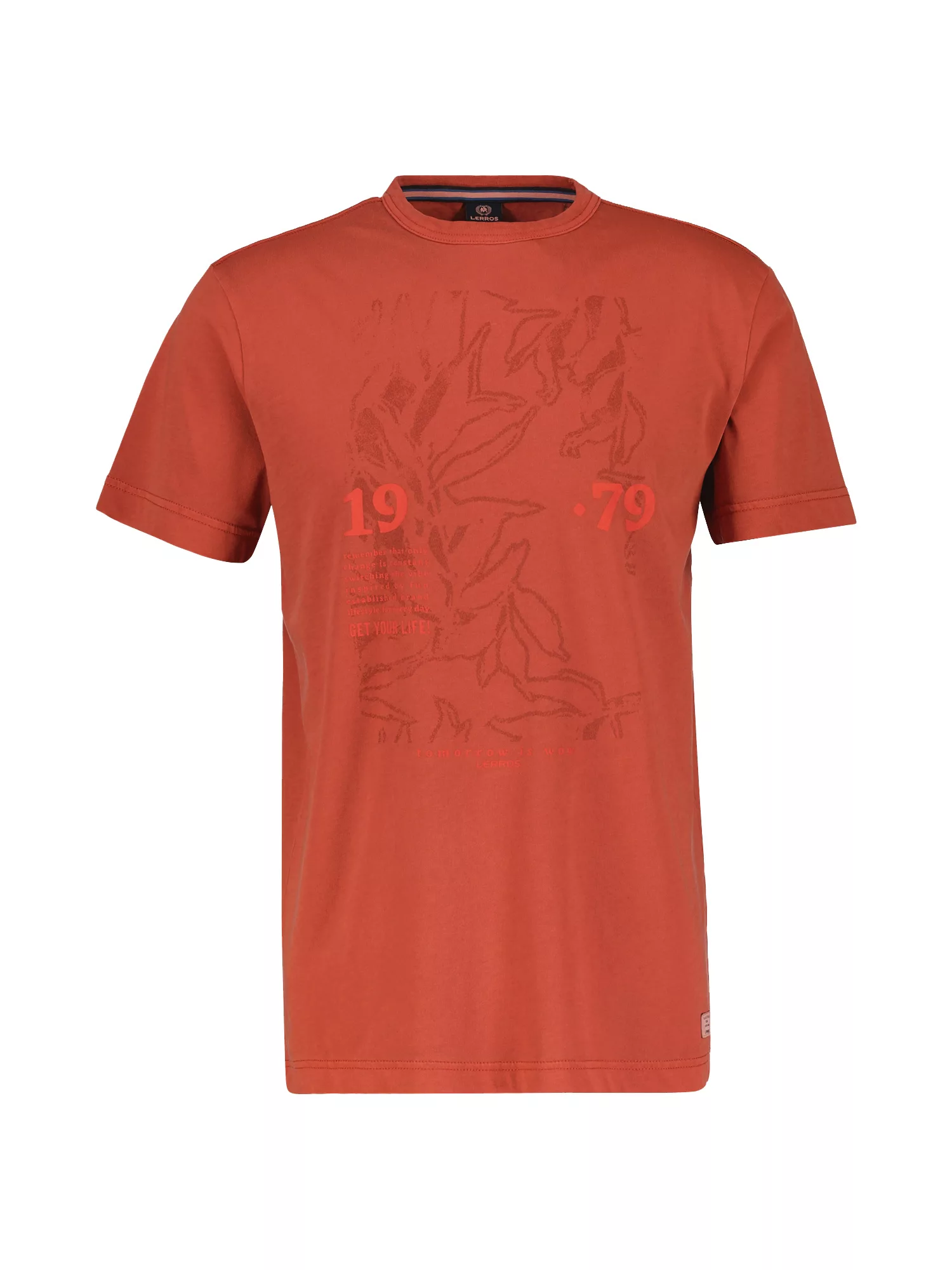 LERROS T-Shirt "LERROS T-Shirt mit Brust-Print" günstig online kaufen