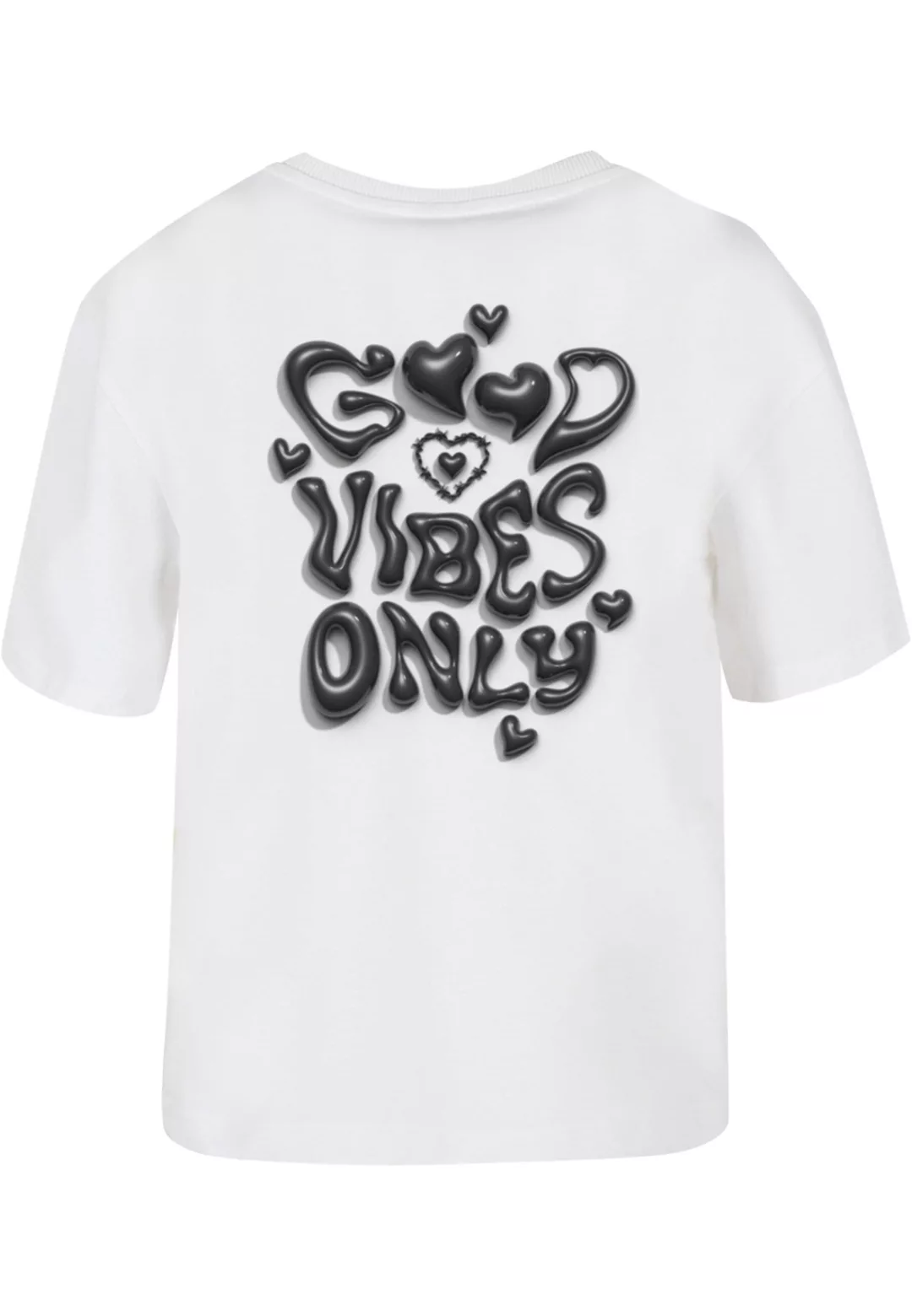 Miss Tee T-Shirt "Miss Tee Damen Good Vibes Only Heart Tee" günstig online kaufen