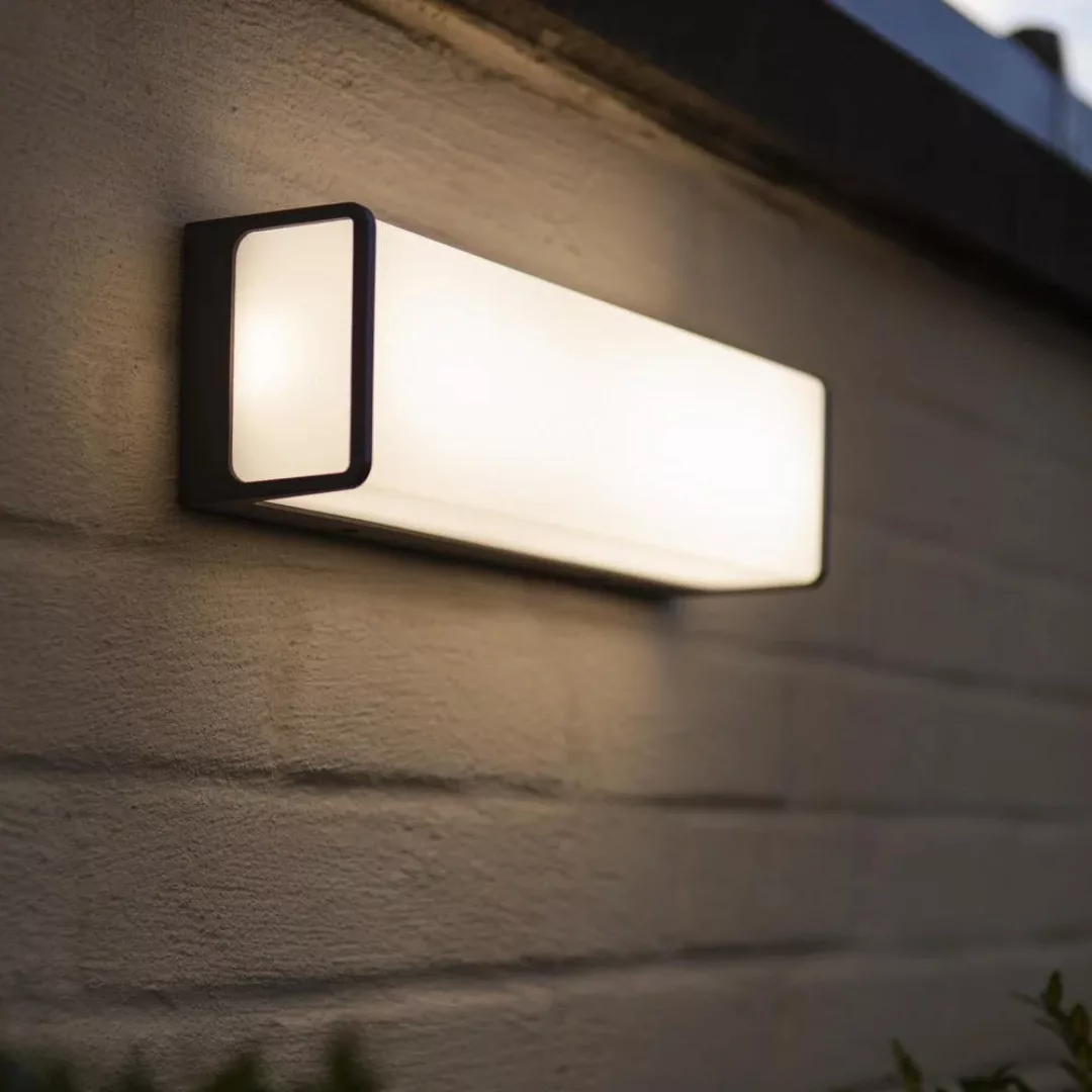 LED-Außenwandleuchte Doblo, Rechteck, 35cm, 4.000K günstig online kaufen