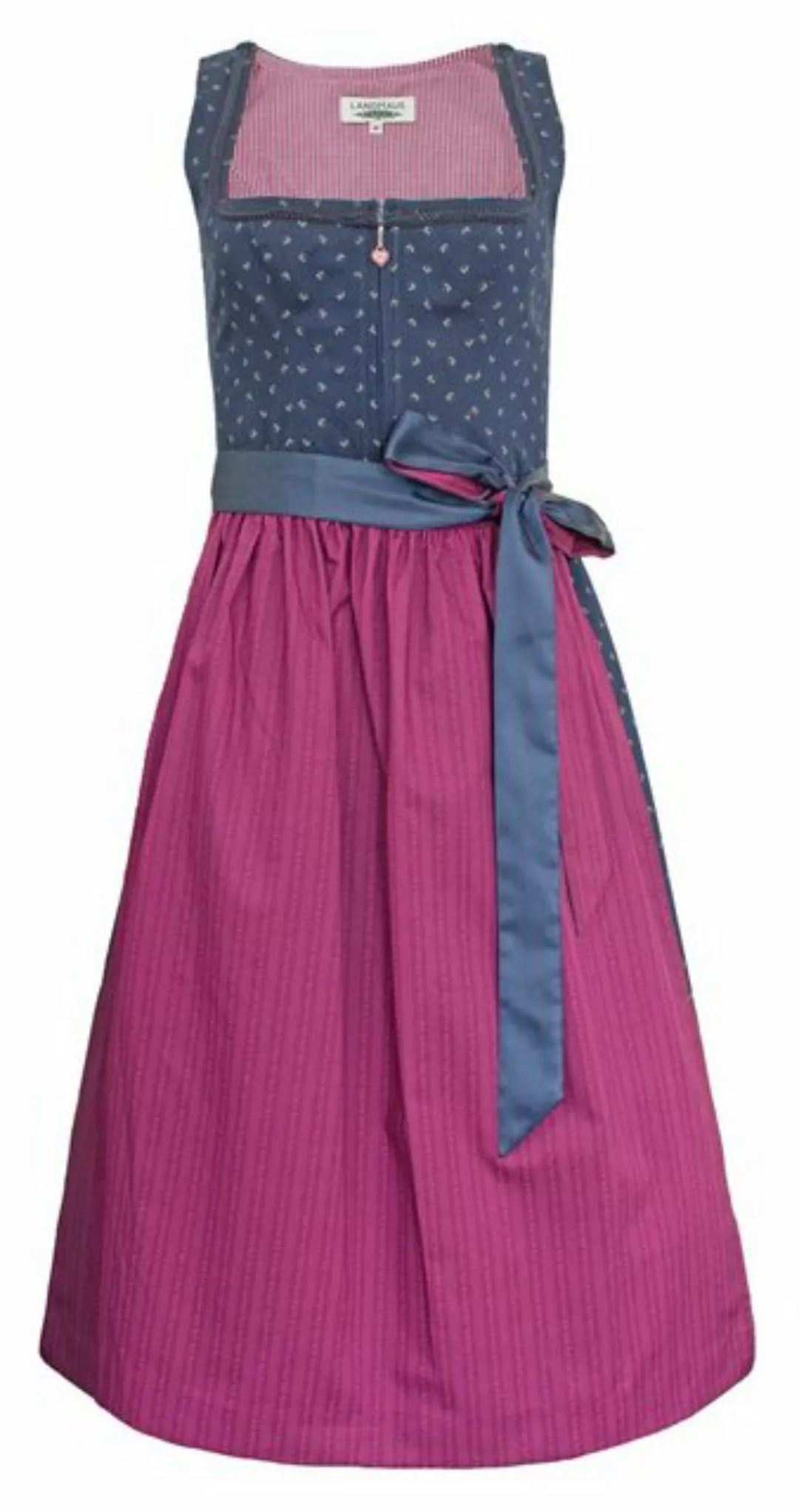 Trachtenmode Hiebaum Dirndl 'Juliet' - Traditionell, Blau Beere 70cm günstig online kaufen