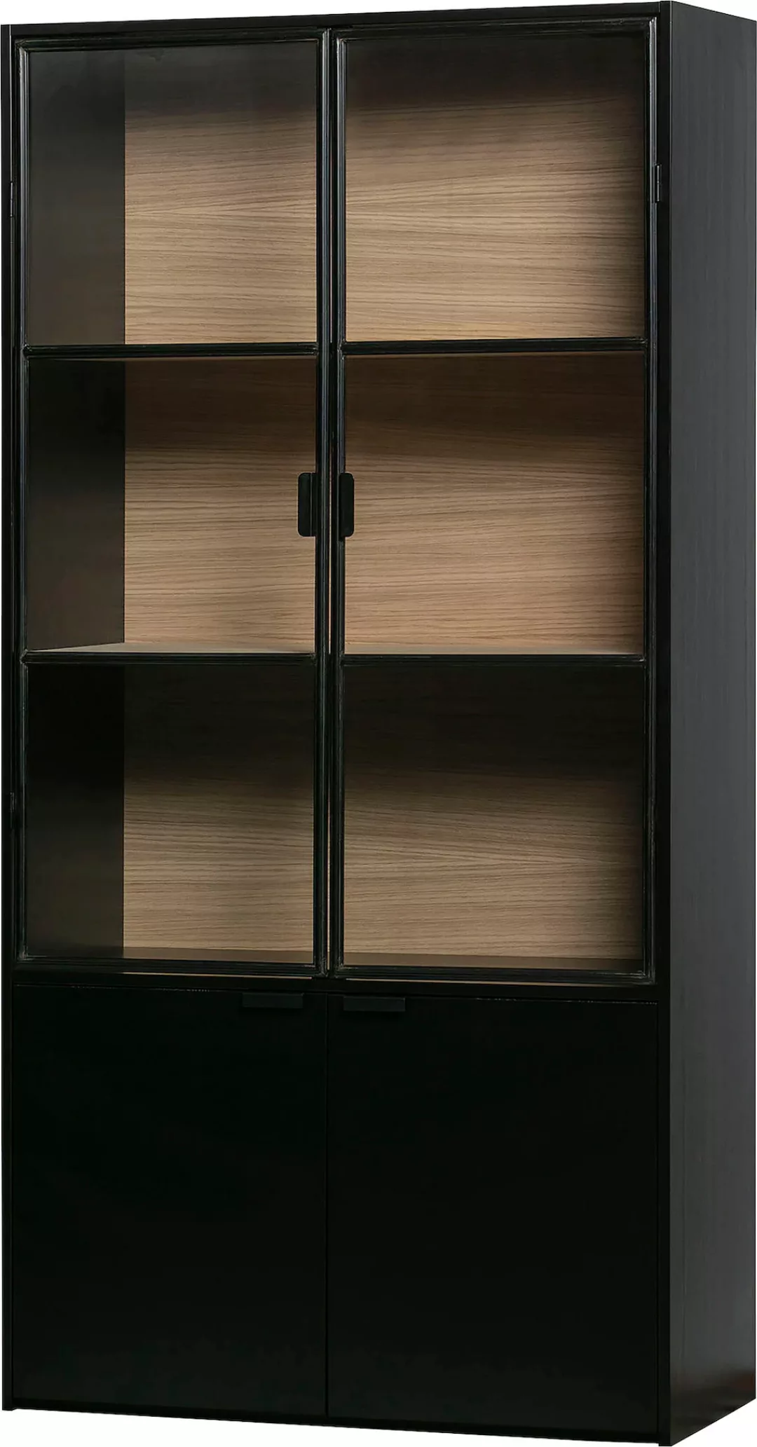 WOOOD Vitrine "Siva", H 200 cm x B 100 cm x T 40 cm günstig online kaufen