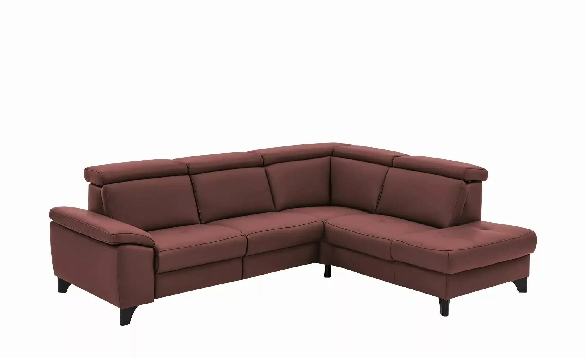 meinSofa Ecksofa Echtleder Linda ¦ lila/violett ¦ Maße (cm): B: 261 H: 98 T günstig online kaufen