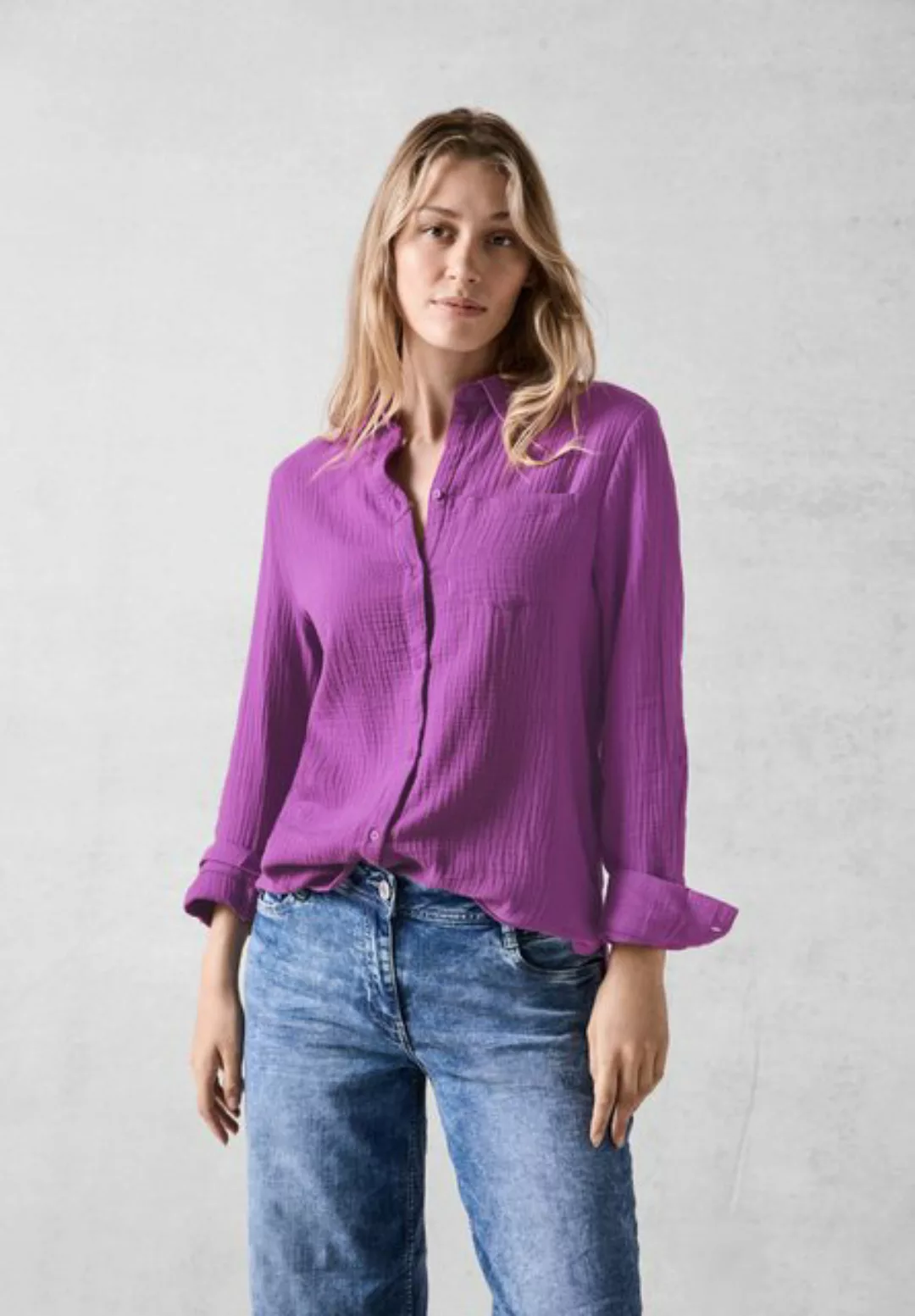 Cecil Shirtbluse, in Musselin Optik günstig online kaufen