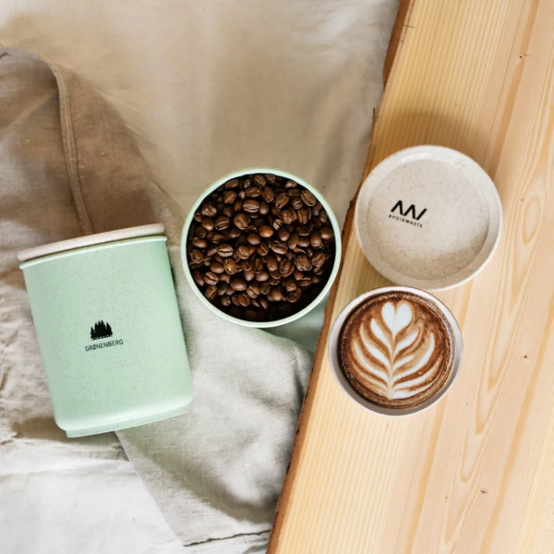 Kaffeedose 800 Oder 1650 Ml | Nachhaltige Vorratsdose Aus Weizenstroh günstig online kaufen