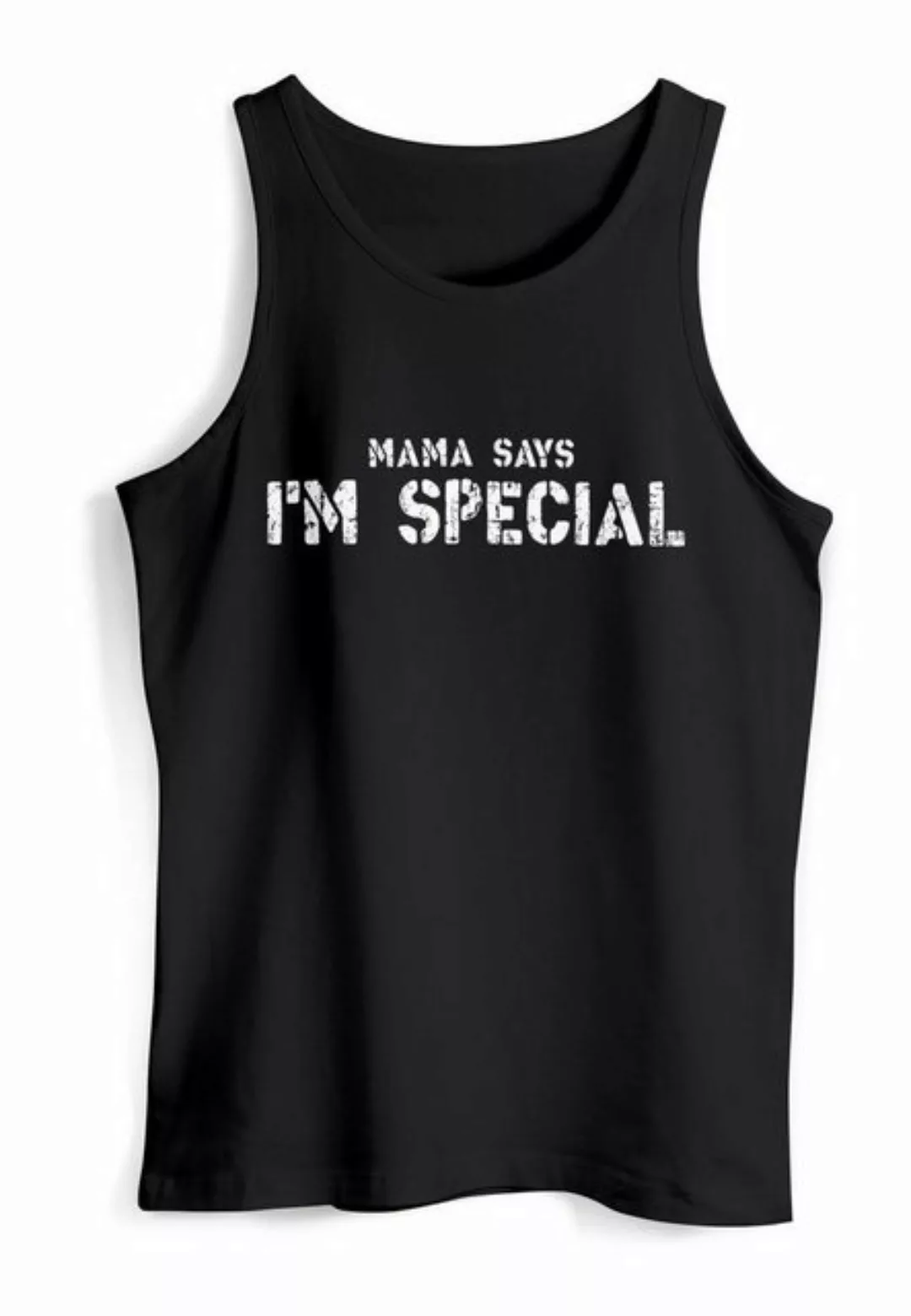 Neverless Tanktop Herren Tank-Top Spruch lustig Mama Says I Am Special Iron günstig online kaufen