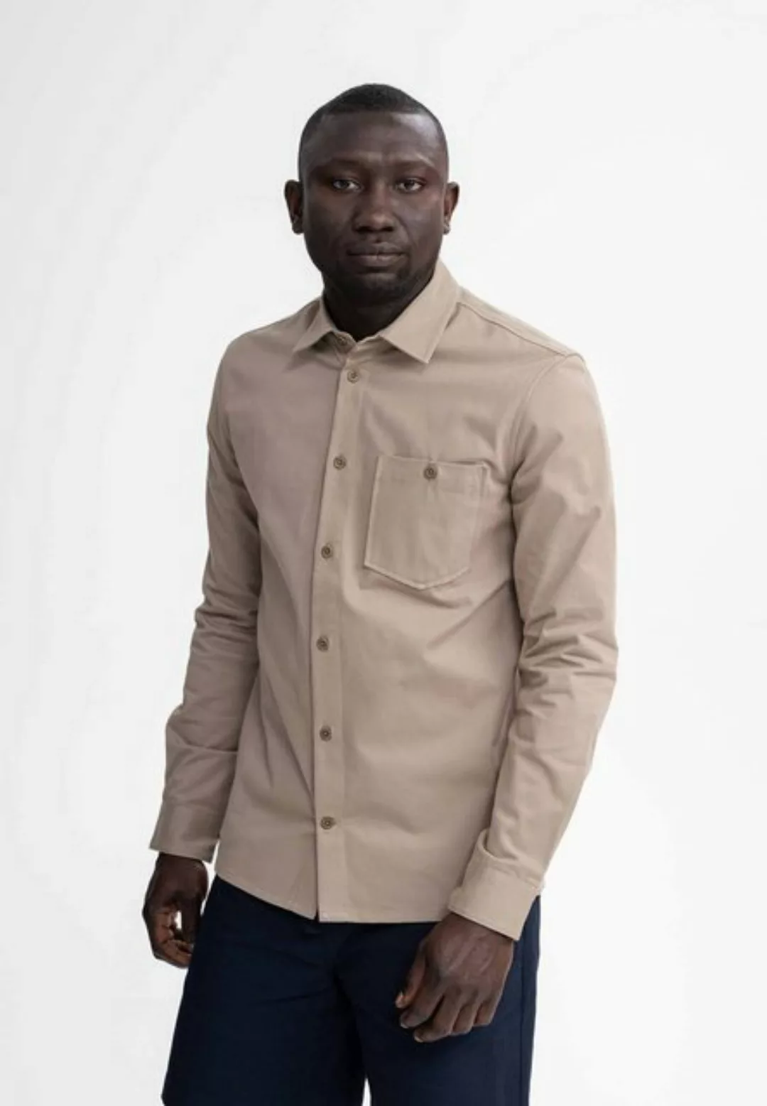 MELA Langarmhemd Herren Twill Hemd ASHUTOSH clean günstig online kaufen