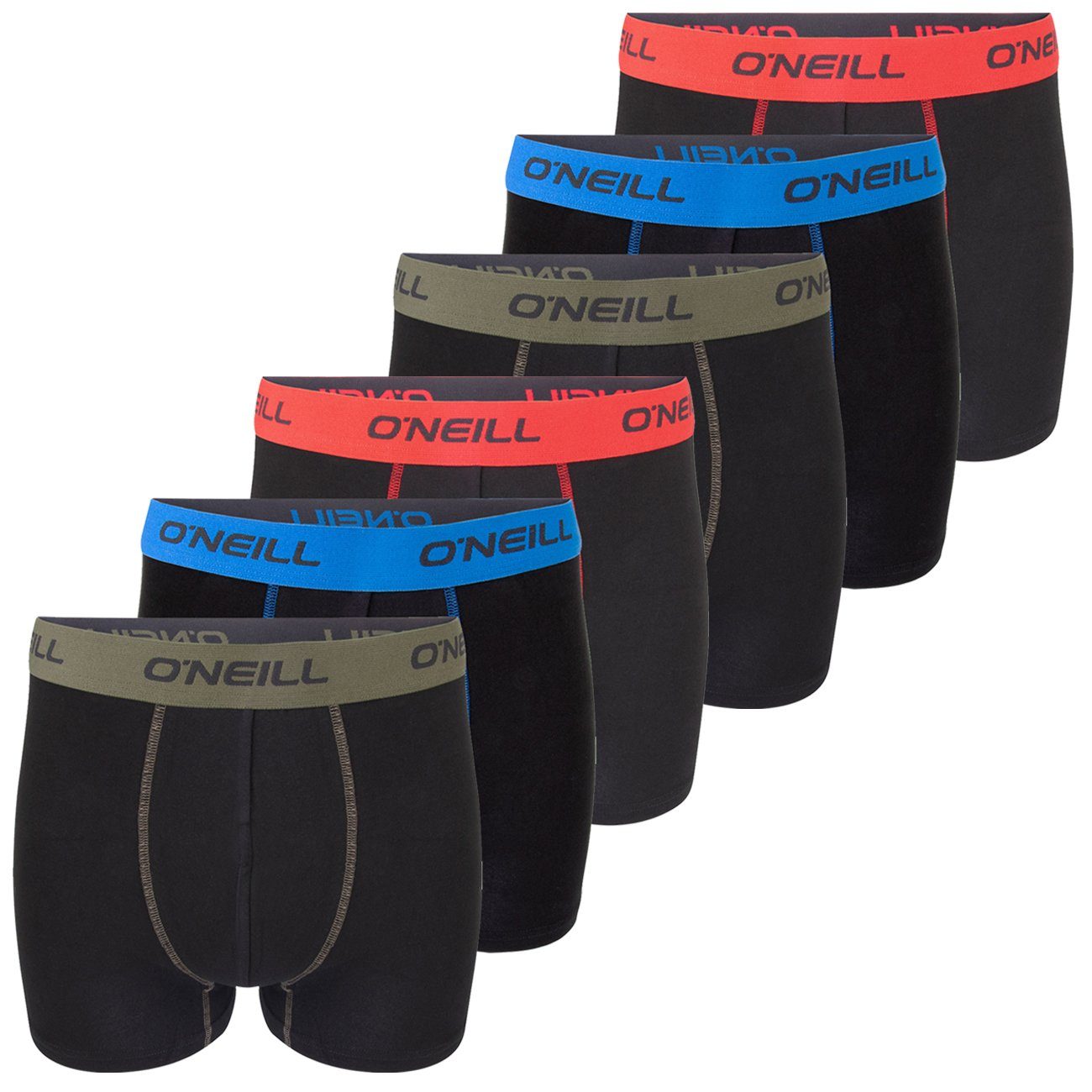 O'Neill Herren Boxershort Plain 6er Pack günstig online kaufen
