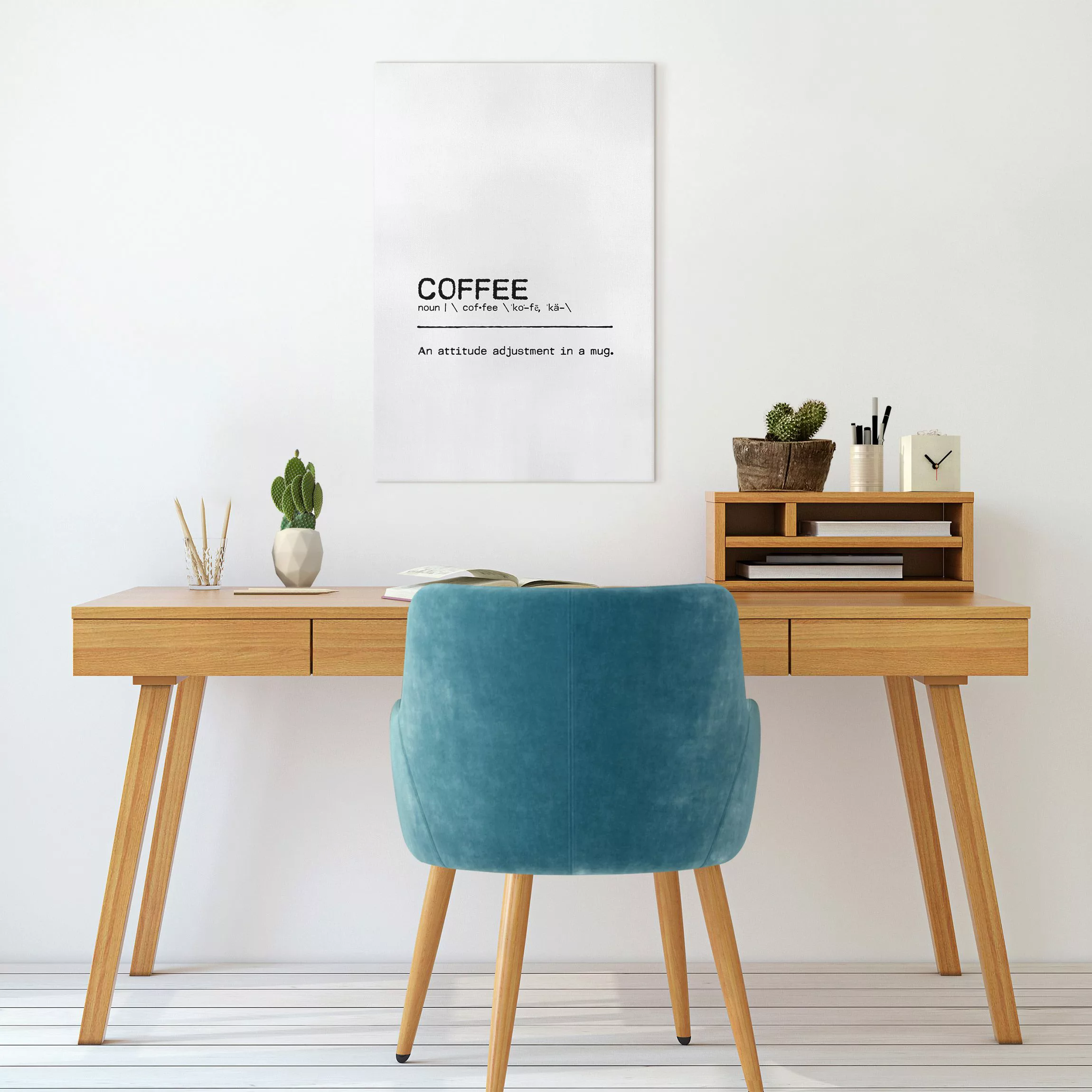 Leinwandbild Definition Coffee Attitude günstig online kaufen