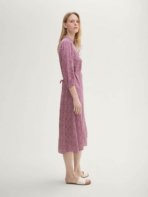 TOM TAILOR Sommerkleid Print Midi Kleid aus fließender Viskose günstig online kaufen