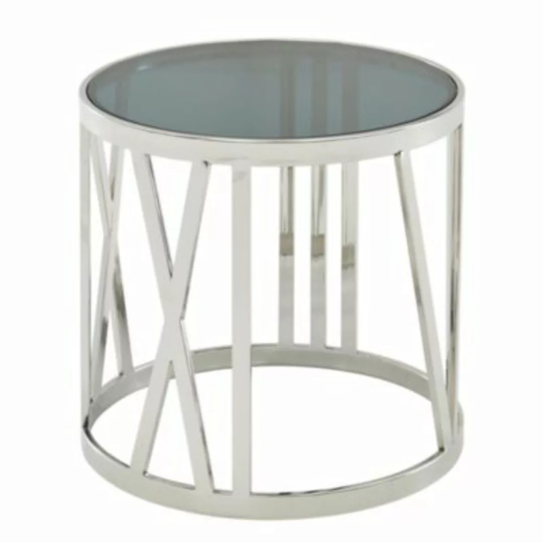 FineBuy Beistelltisch 45 x 45 x 44 cm silber günstig online kaufen