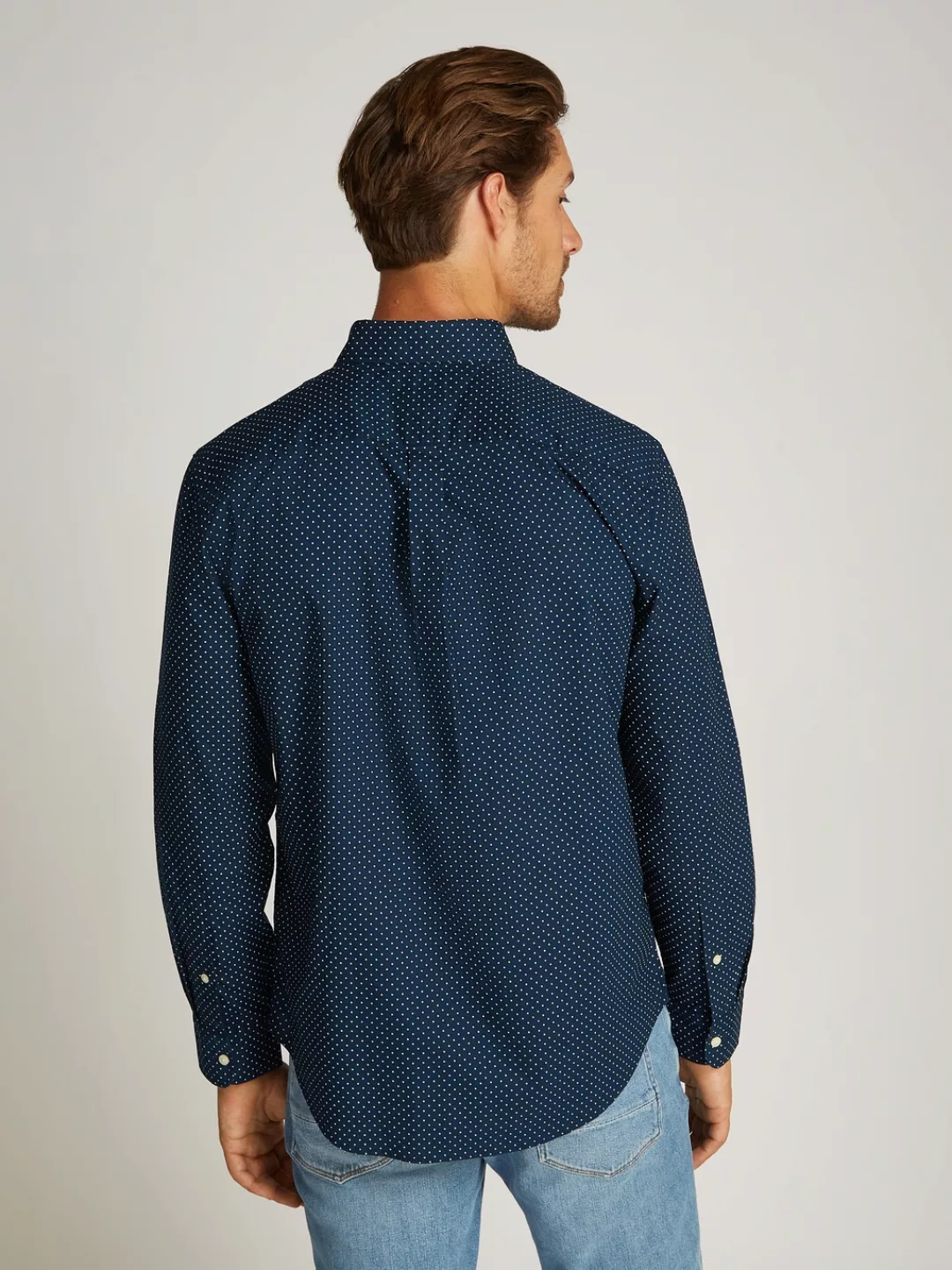 Tommy Hilfiger Businesshemd "FLEX POPLIN POLKA DOT RF SHIRT", mit Punktprin günstig online kaufen