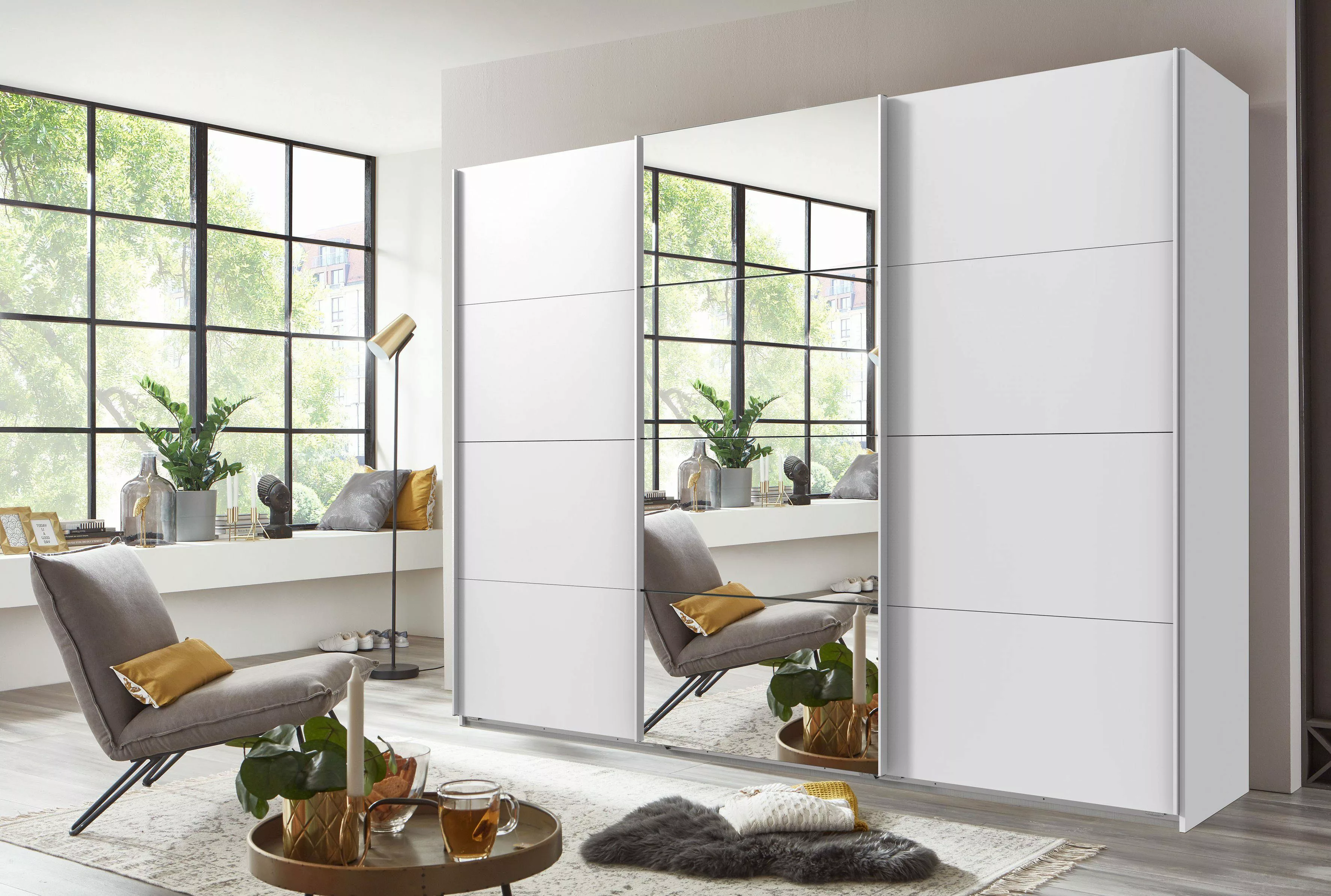 Wimex Schwebetürenschrank "Norderstedt", INKLUSIVE 2 Stoffboxen und 2 zusät günstig online kaufen