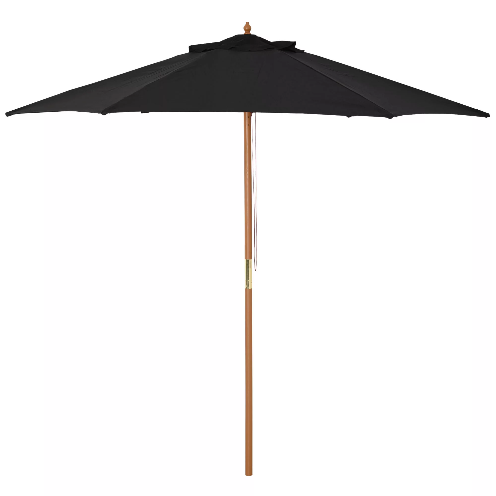 Outsunny Sonnenschirm  Gartenschirm 3-stufig, Sonnenschutz, Bambus & 180/㎡ günstig online kaufen