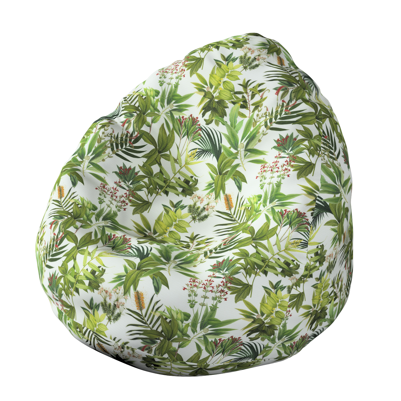 Sitzsack, grün-weiß, Ø50 x 85 cm, Tropical Island (143-69) günstig online kaufen