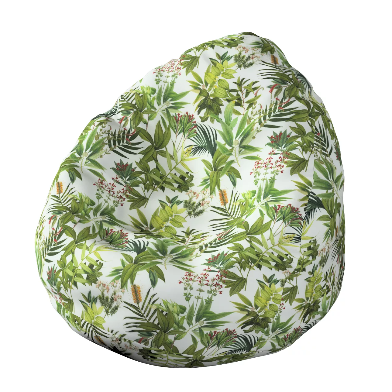 Sitzsack, grün-weiß, Ø50 x 85 cm, Flowers (143-69) günstig online kaufen