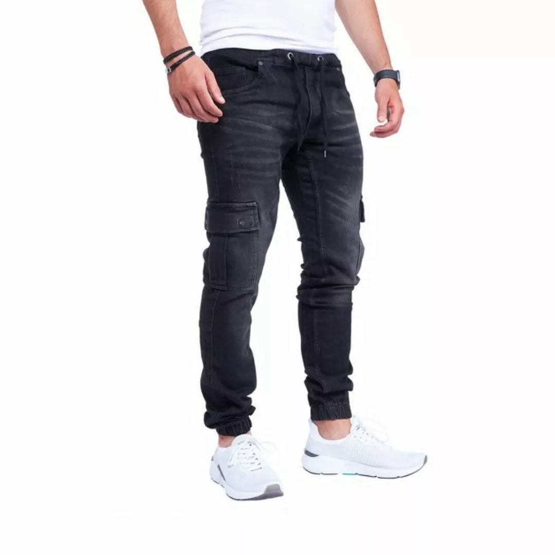 Styleko Cargohose Cargo Jeans Herren Cargohose für Herren Jeans stretch Car günstig online kaufen