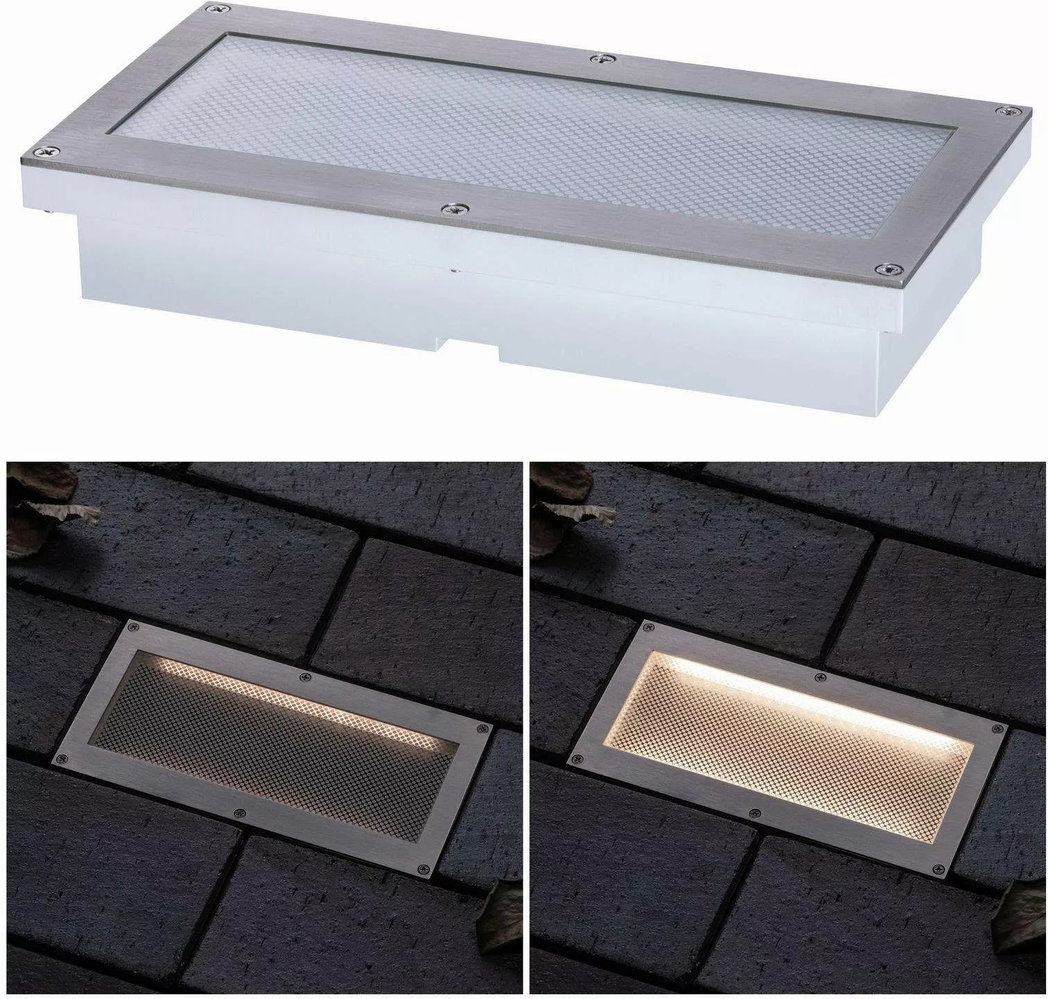 Paulmann LED-Solar-Bodeneinbauleuchte Aron 20x10cm günstig online kaufen