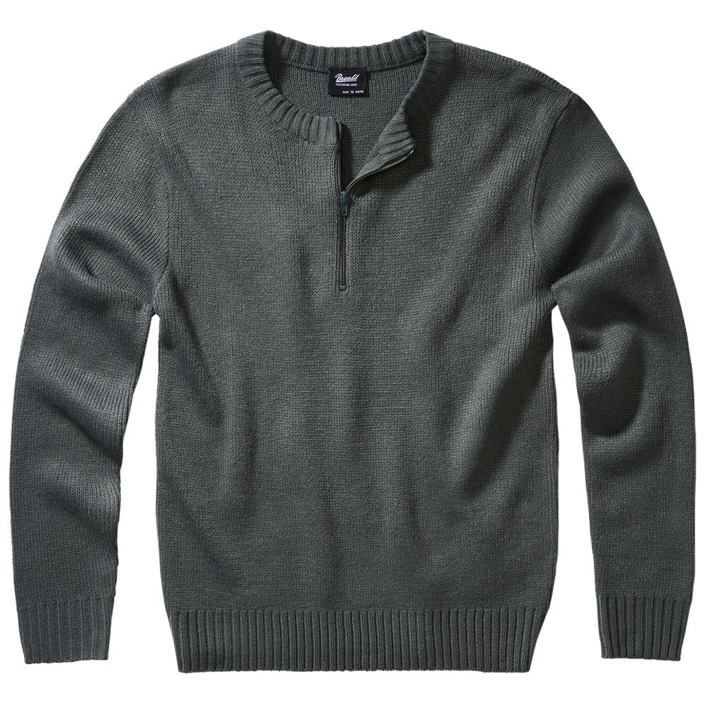 Brandit Armee Rundhalsausschnitt Sweater M Anthracite günstig online kaufen